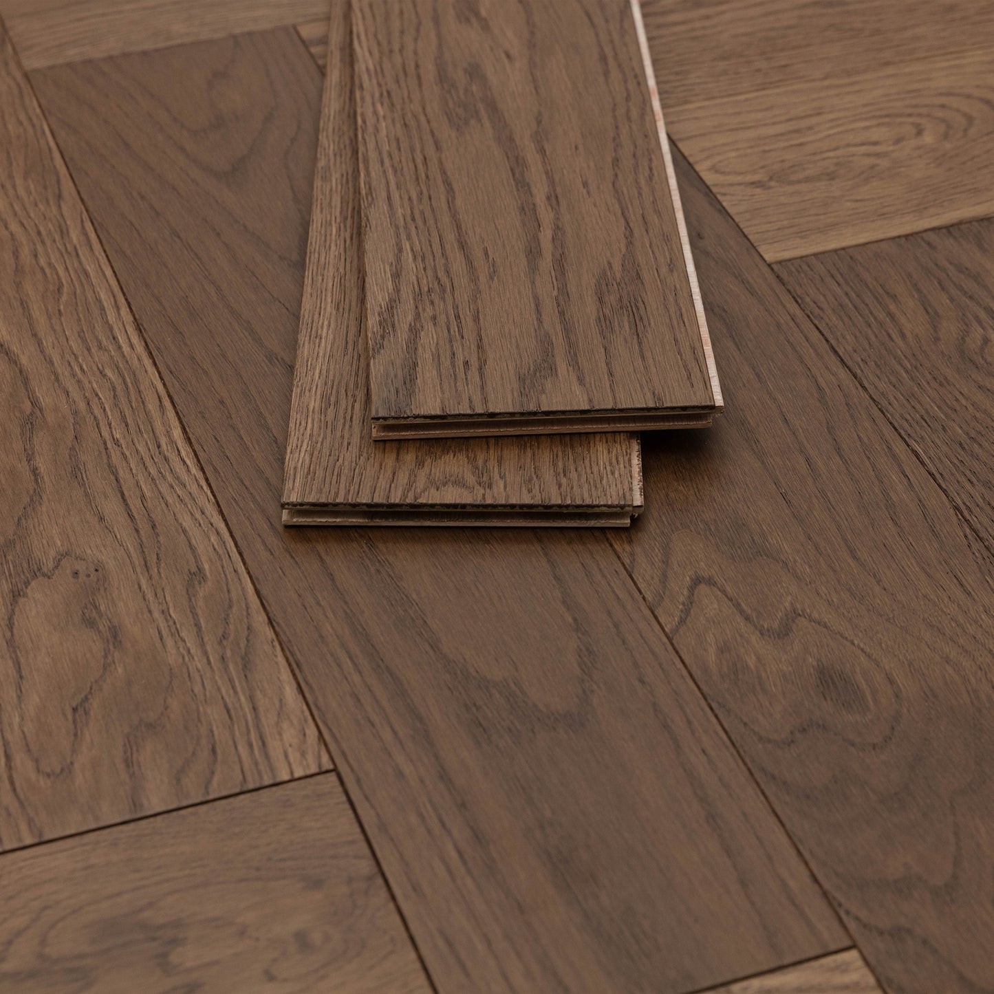 Sepia Herringbone White Oak