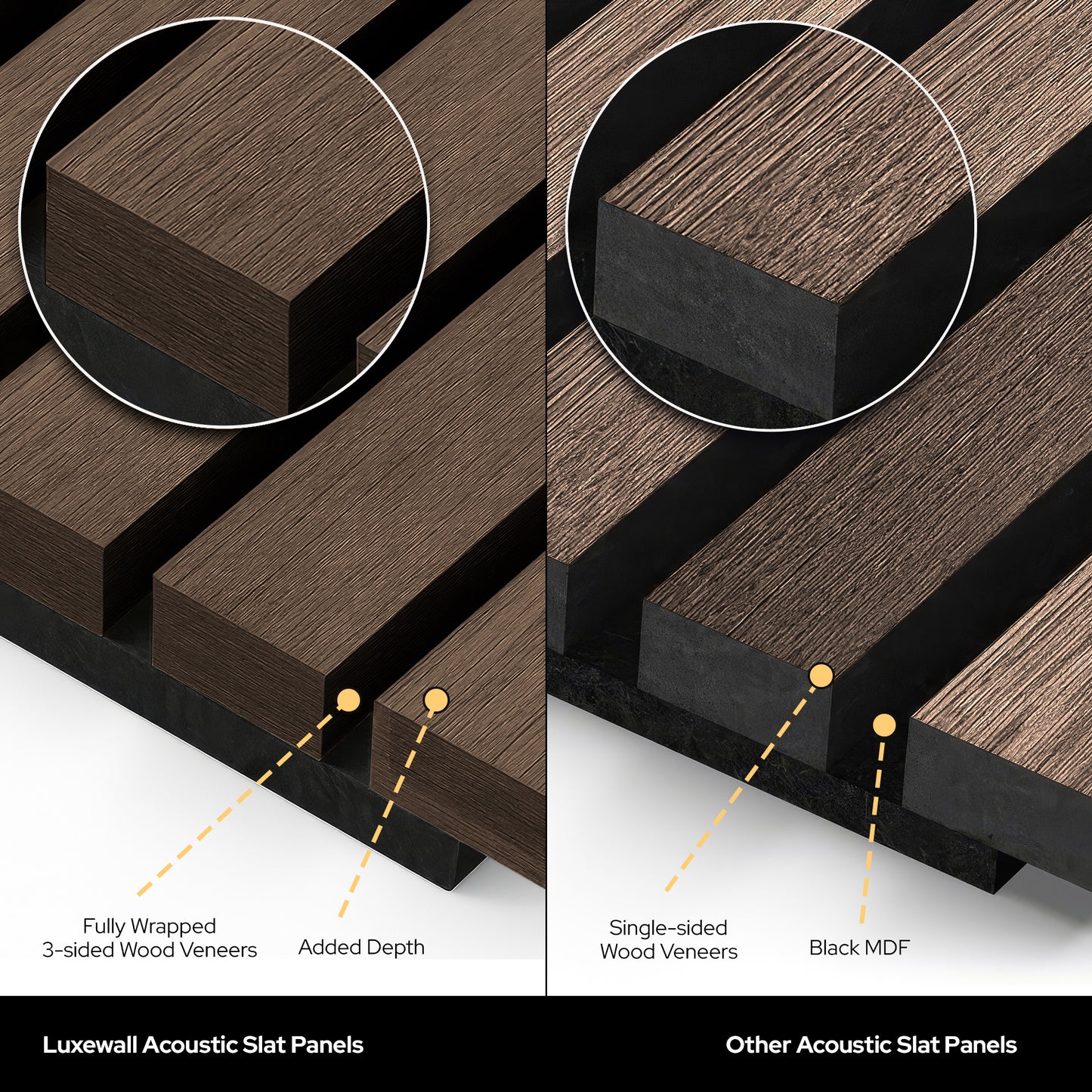 Toasted Walnut Acoustic Slat Panels