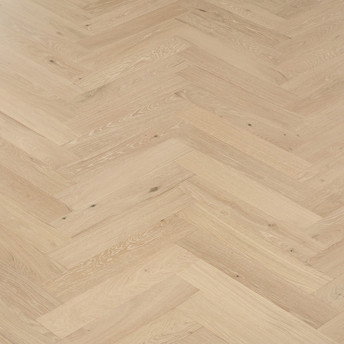 Light oak hardwood flooring in herringbone pattern, natural wood grain texture for modern home interiors