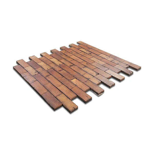 Reclaimed Oak End Grain Wall Panels