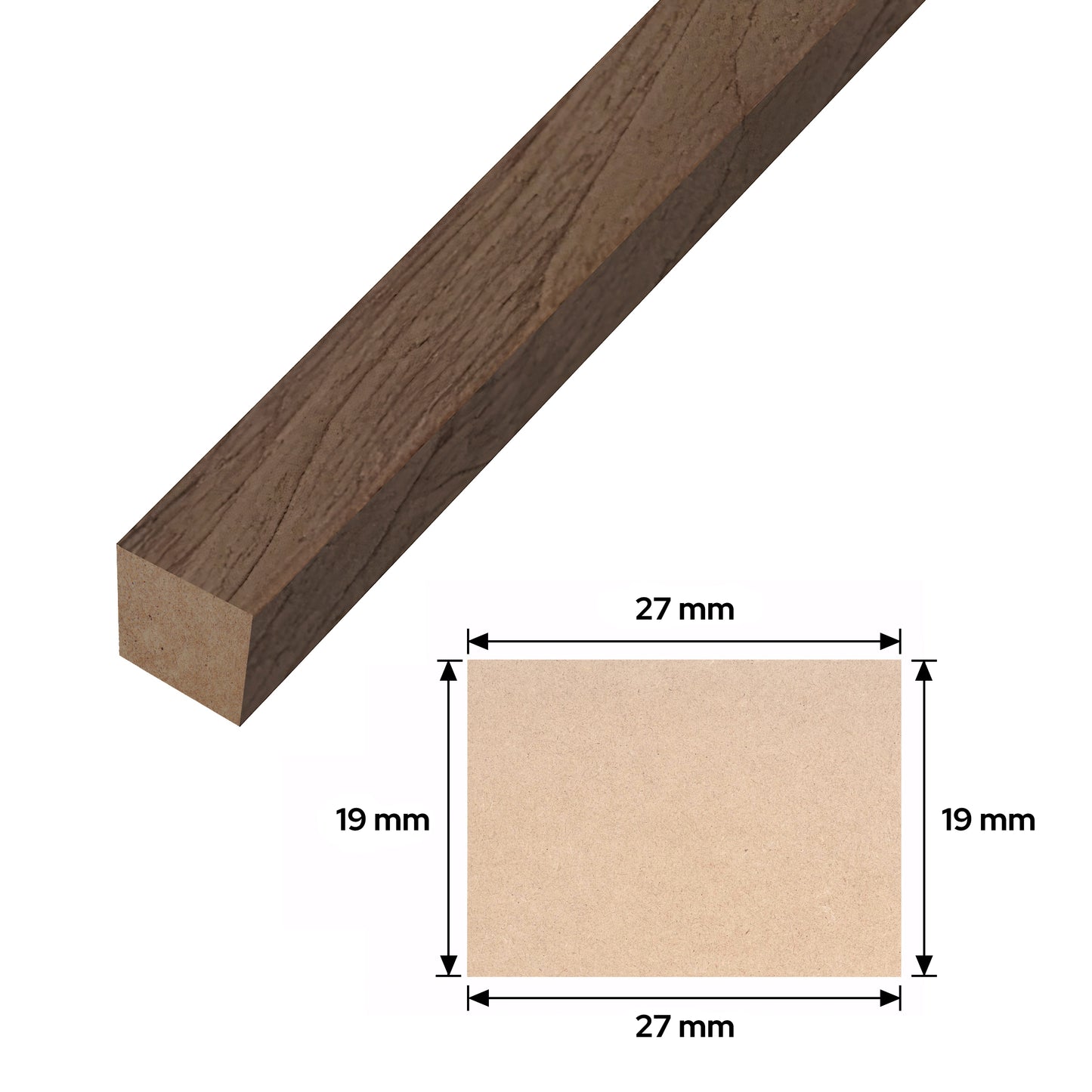 Natural Walnut Trim Piece