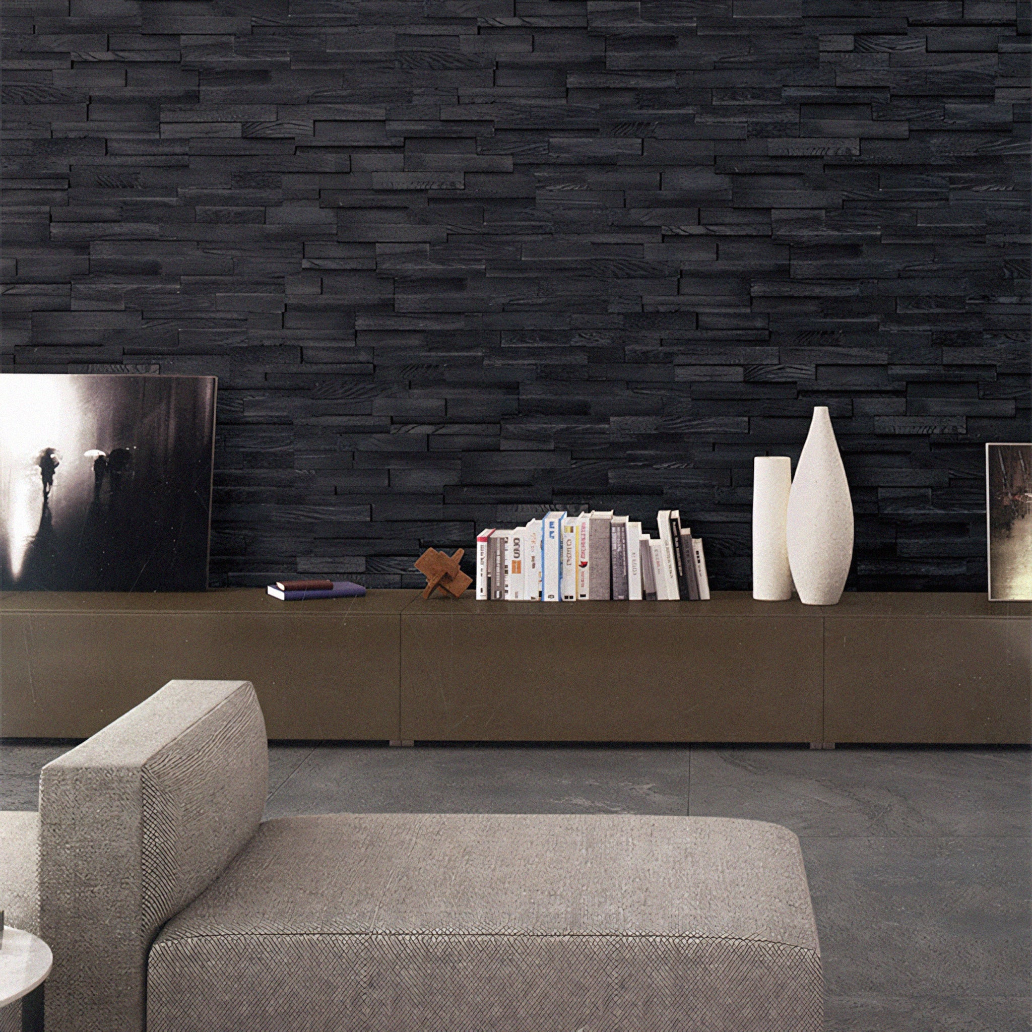 3D Ebony White Oak