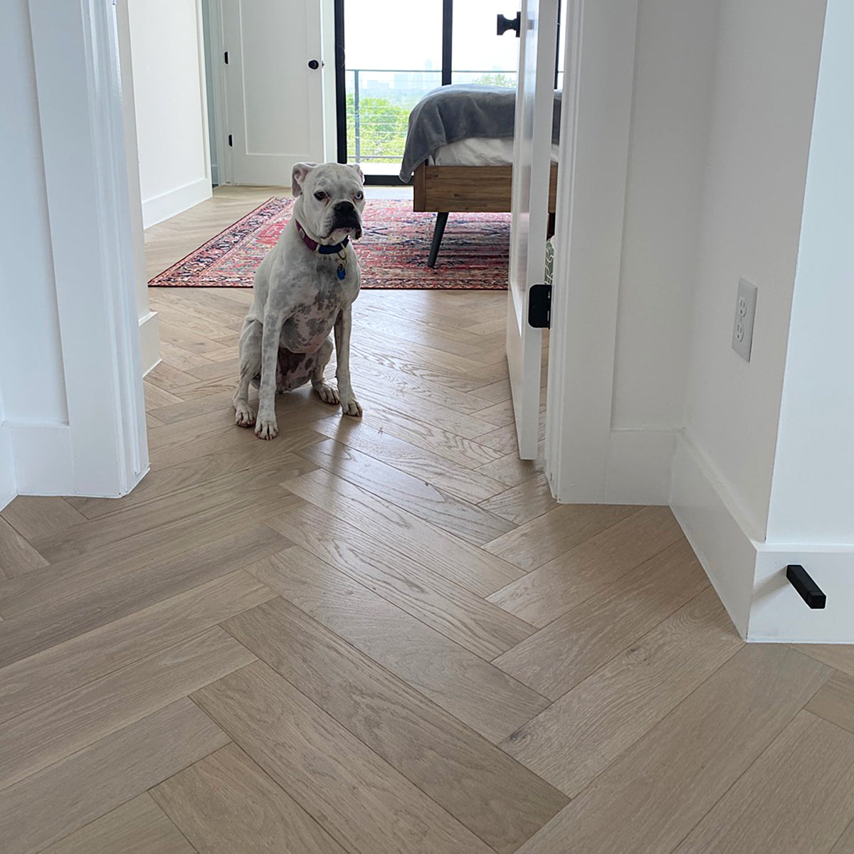 Ivory Herringbone White Oak