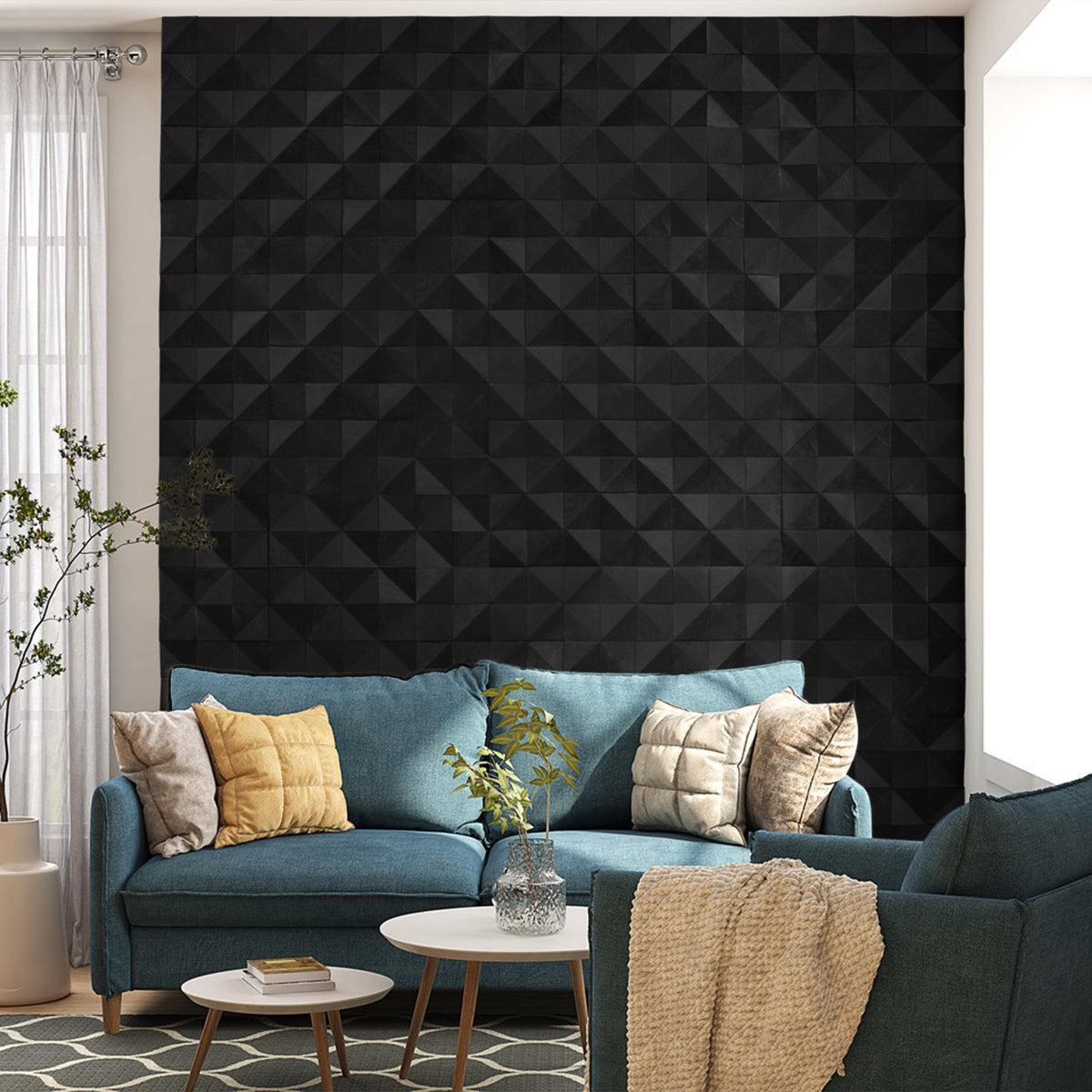 Onyx Oak 3D Diamond Panels