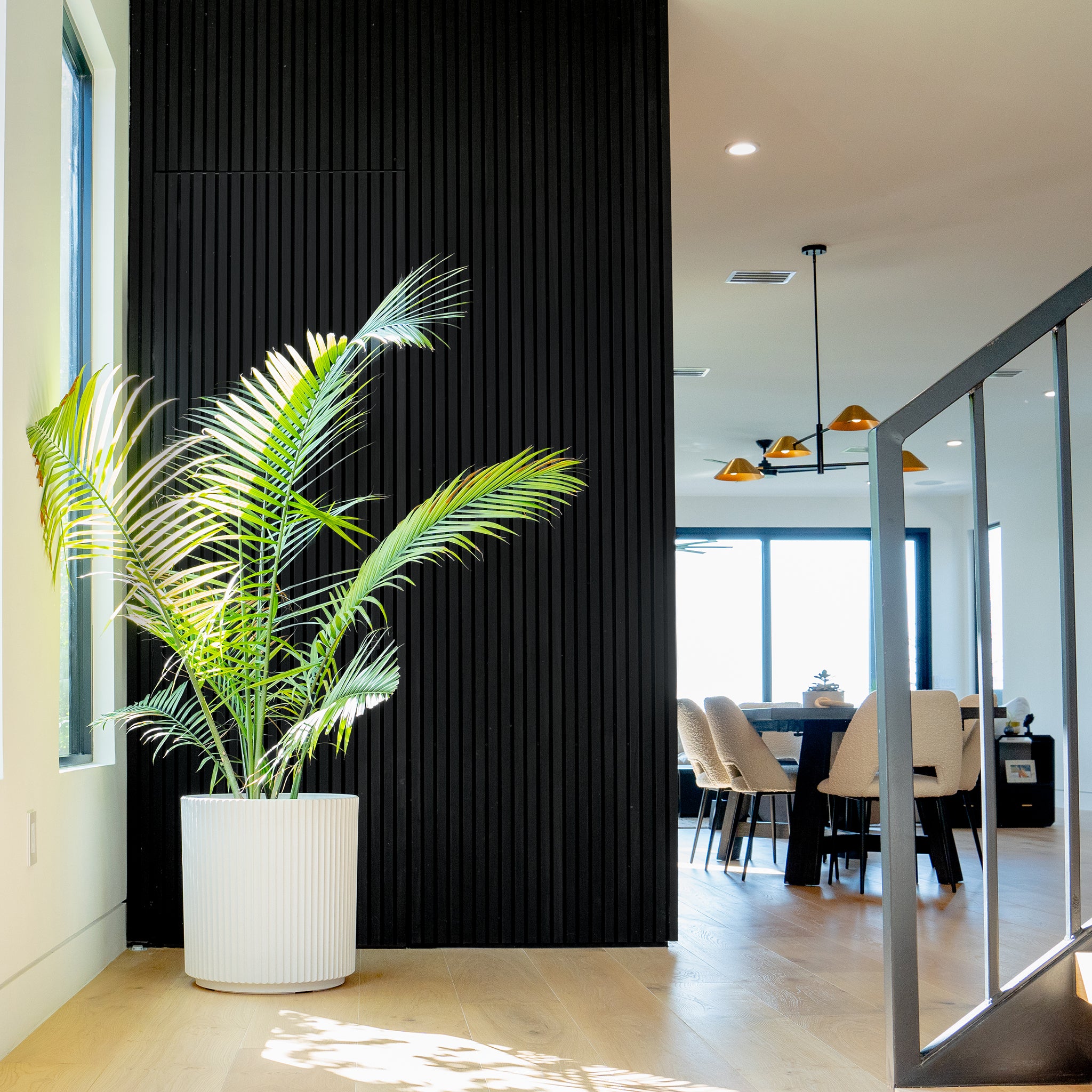 Noir White Oak Acoustic Slat Panels 94.5" Length