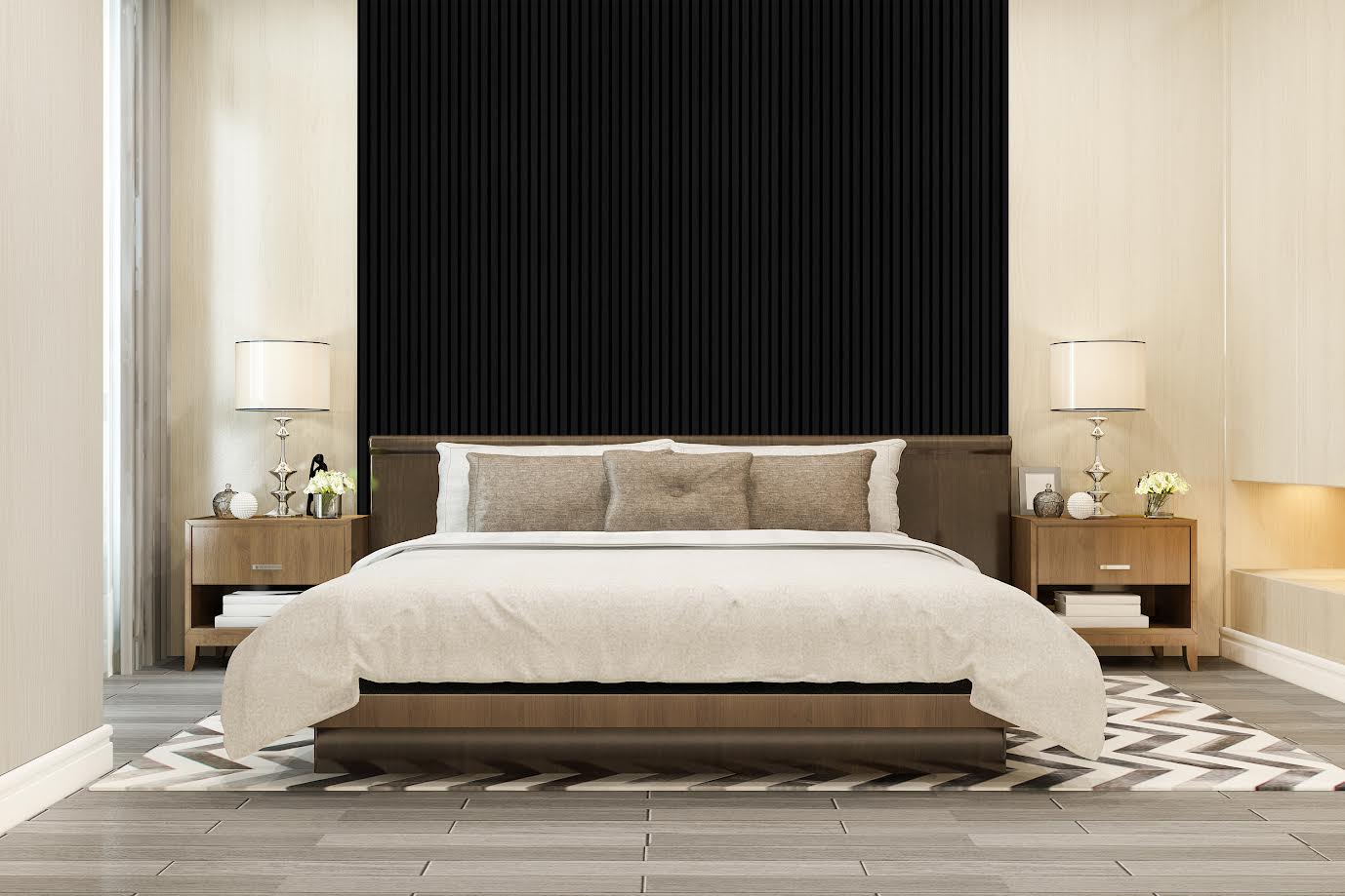 Garrison Midnight Oak Acoustic Slat Panels