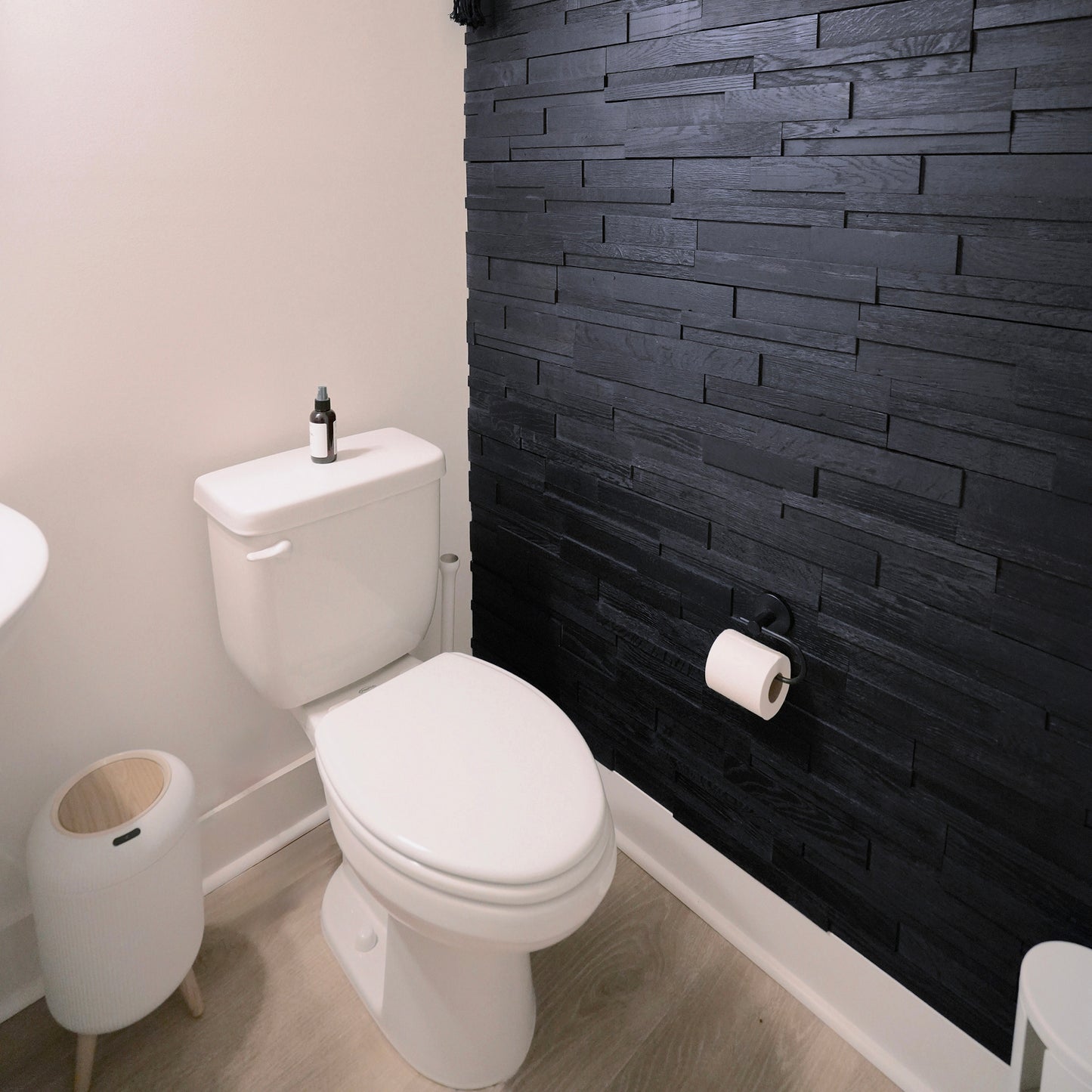 Ebony Oak 3D Stacked Wall Panels