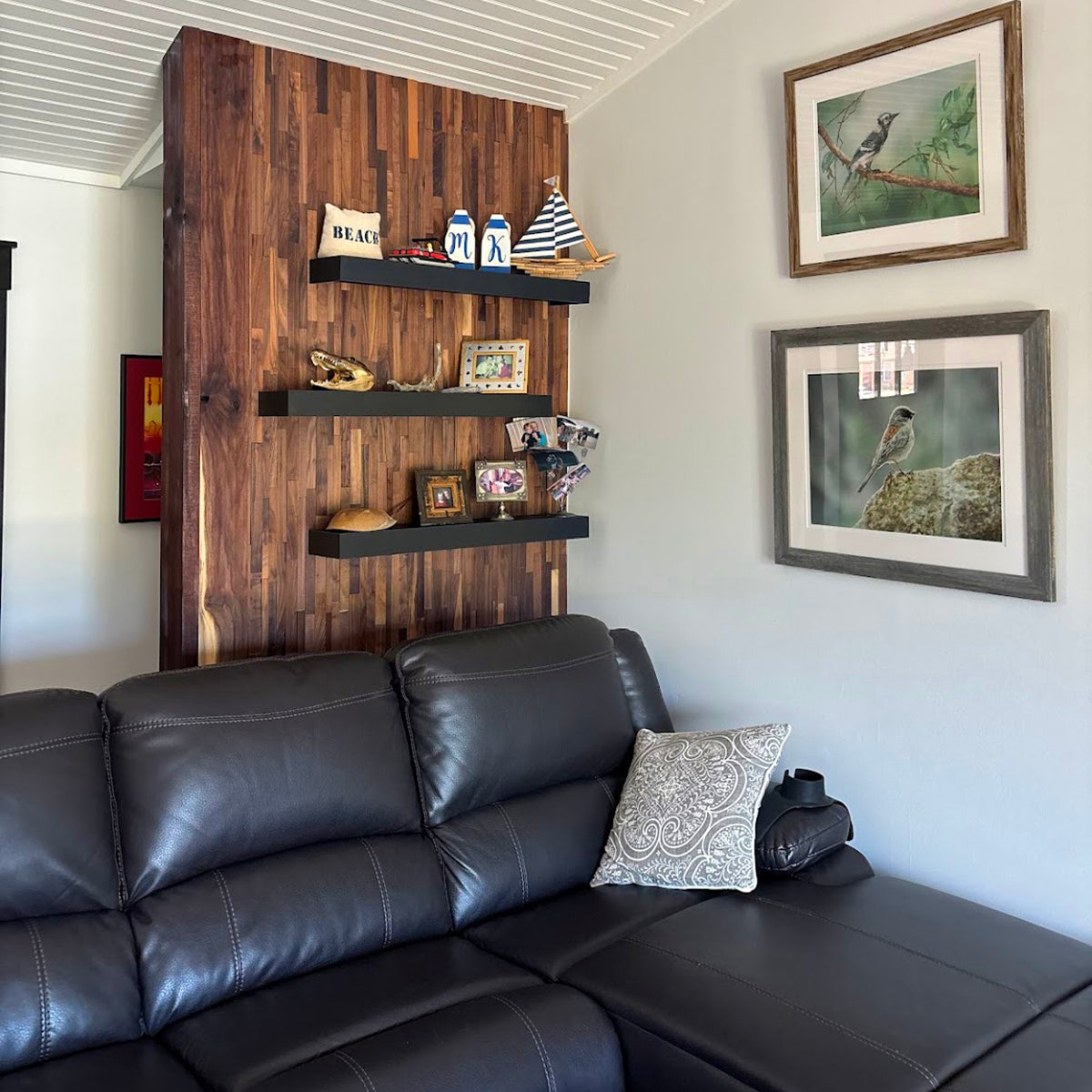 Natural Walnut 3D Stacked Panels