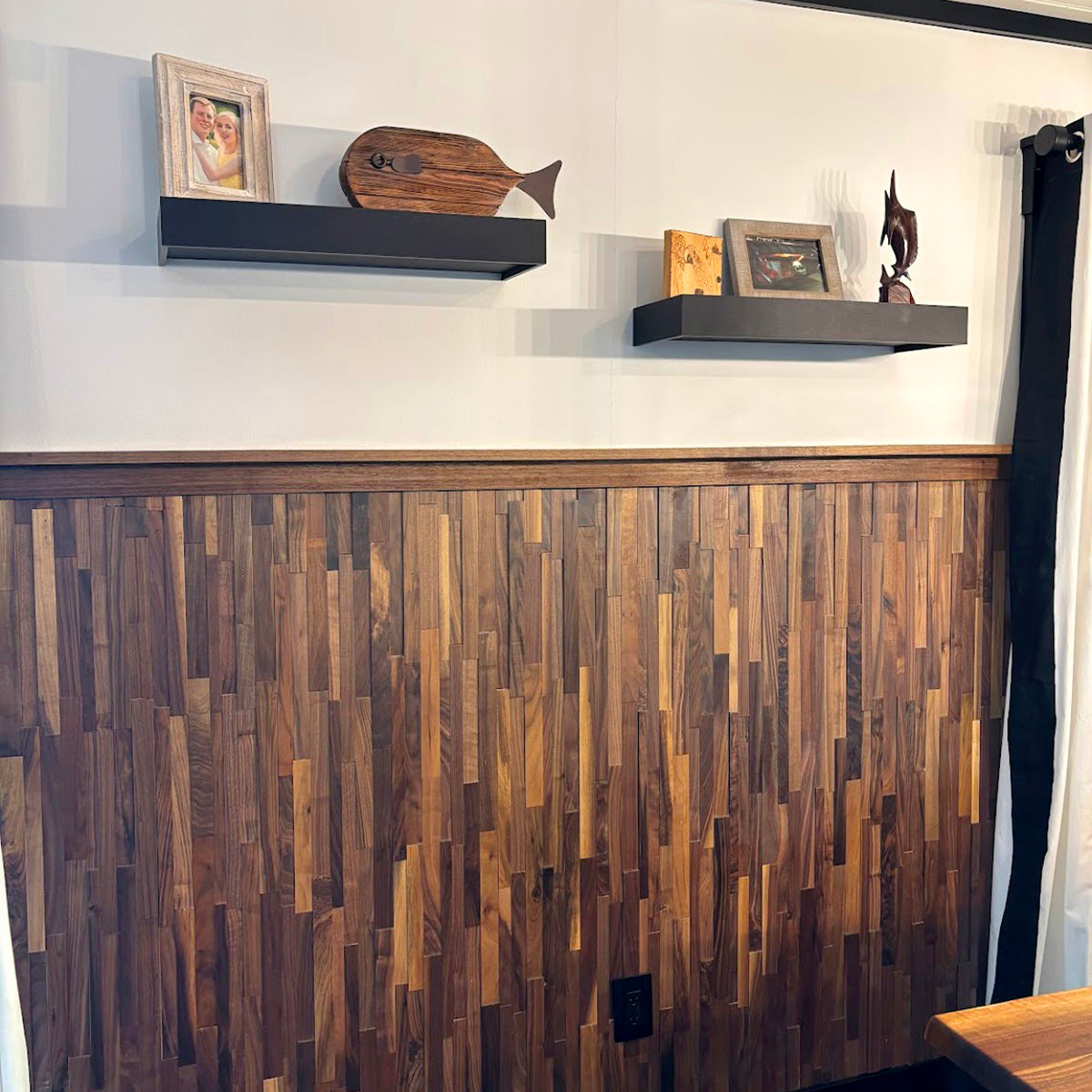 Natural Walnut 3D Stacked Panels