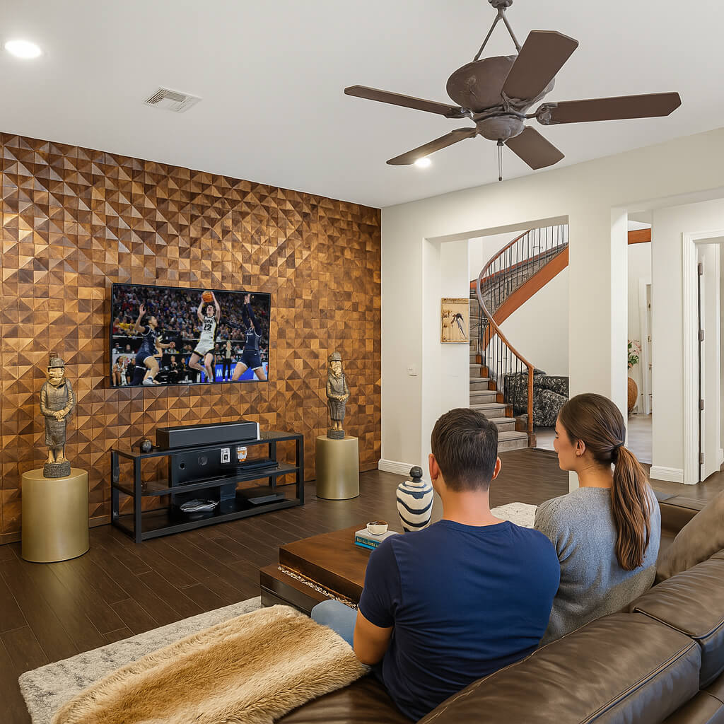 3D Diamond Natural Walnut