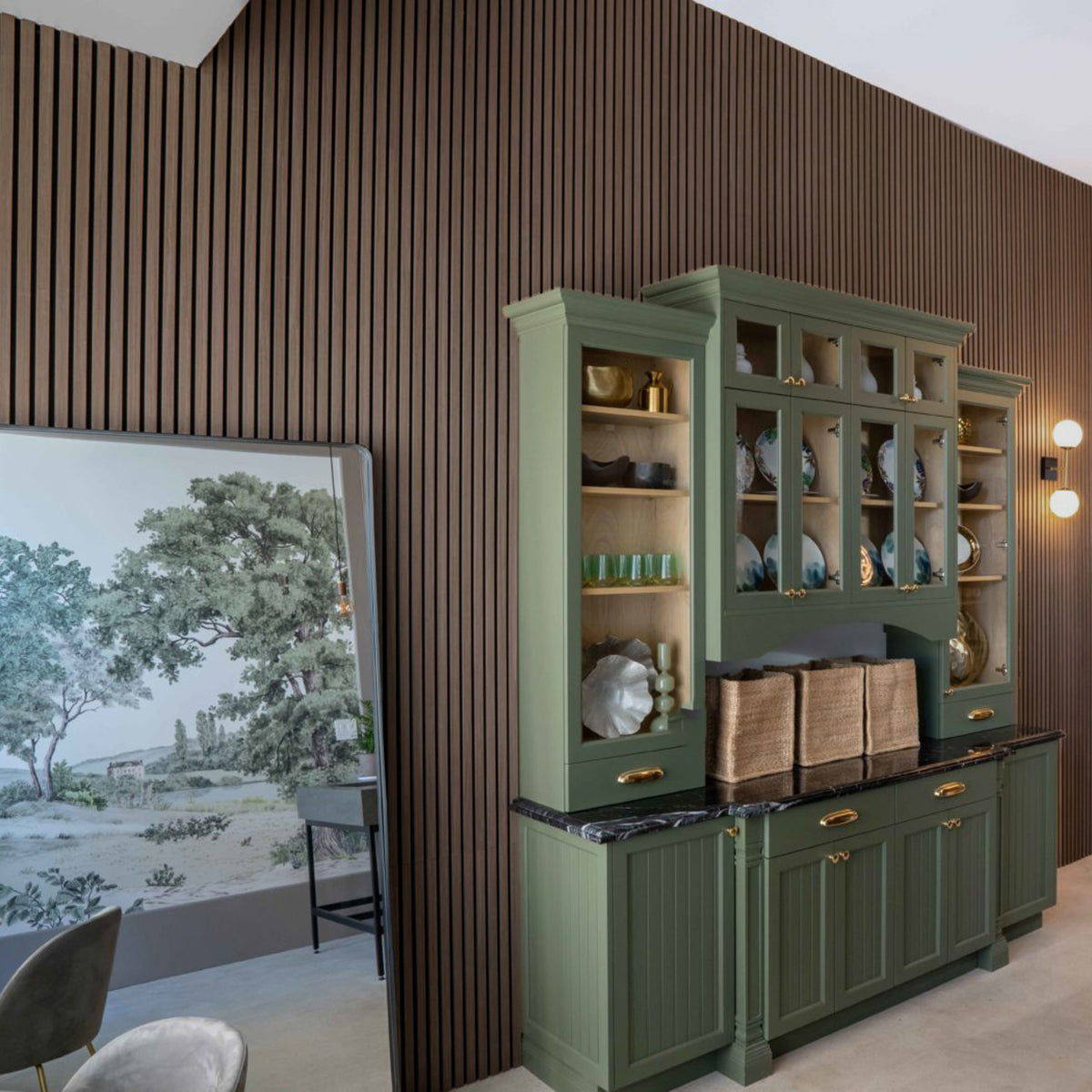 Garrison Warm Oak Acoustic Slat Panels