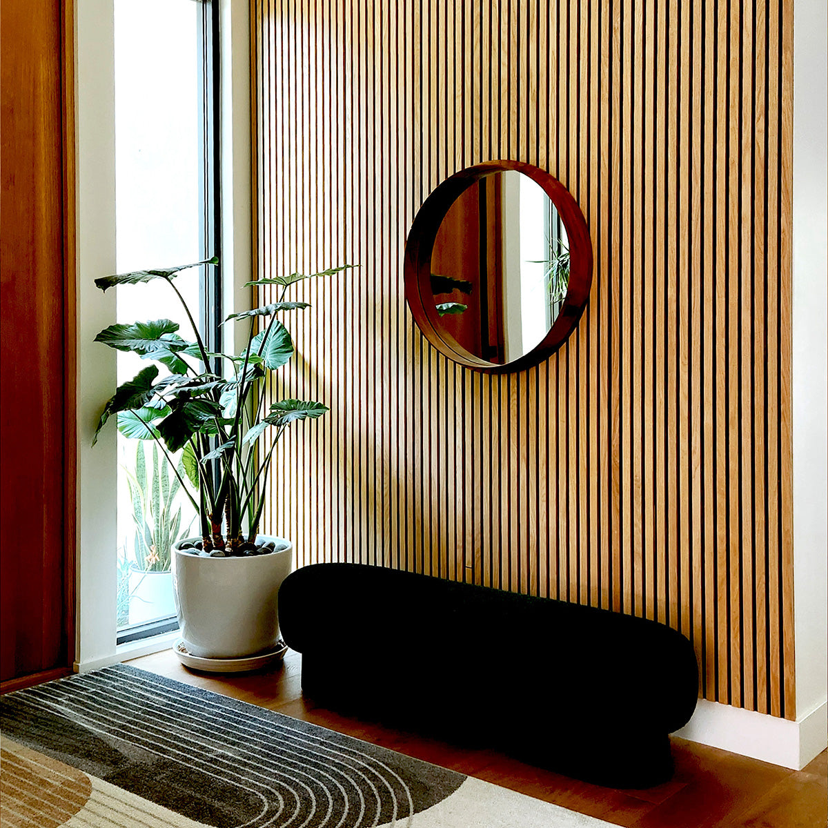 Natural Oak Acoustic Slat Panels 118" Length