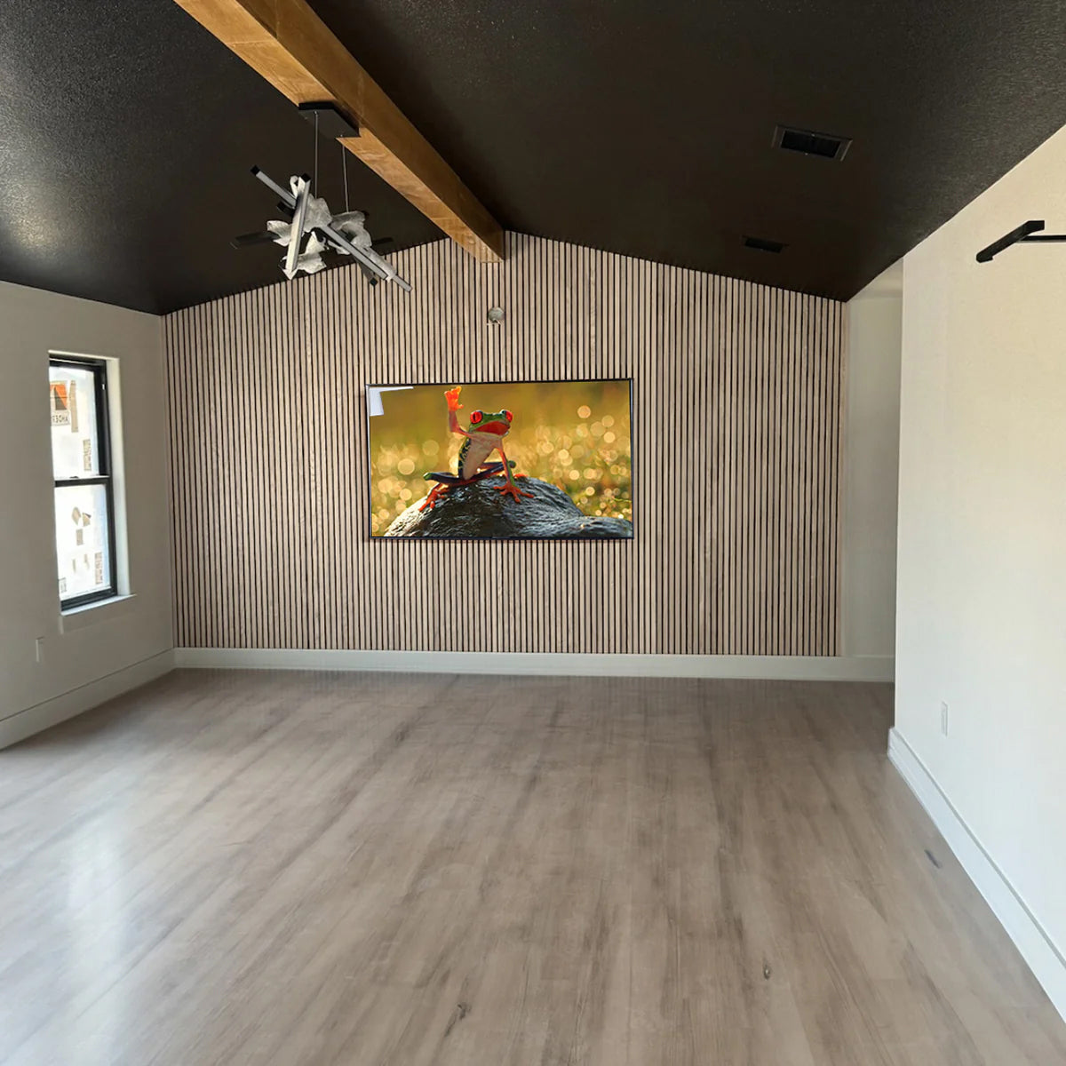 Parchment Oak Acoustic Slat Panels 118"