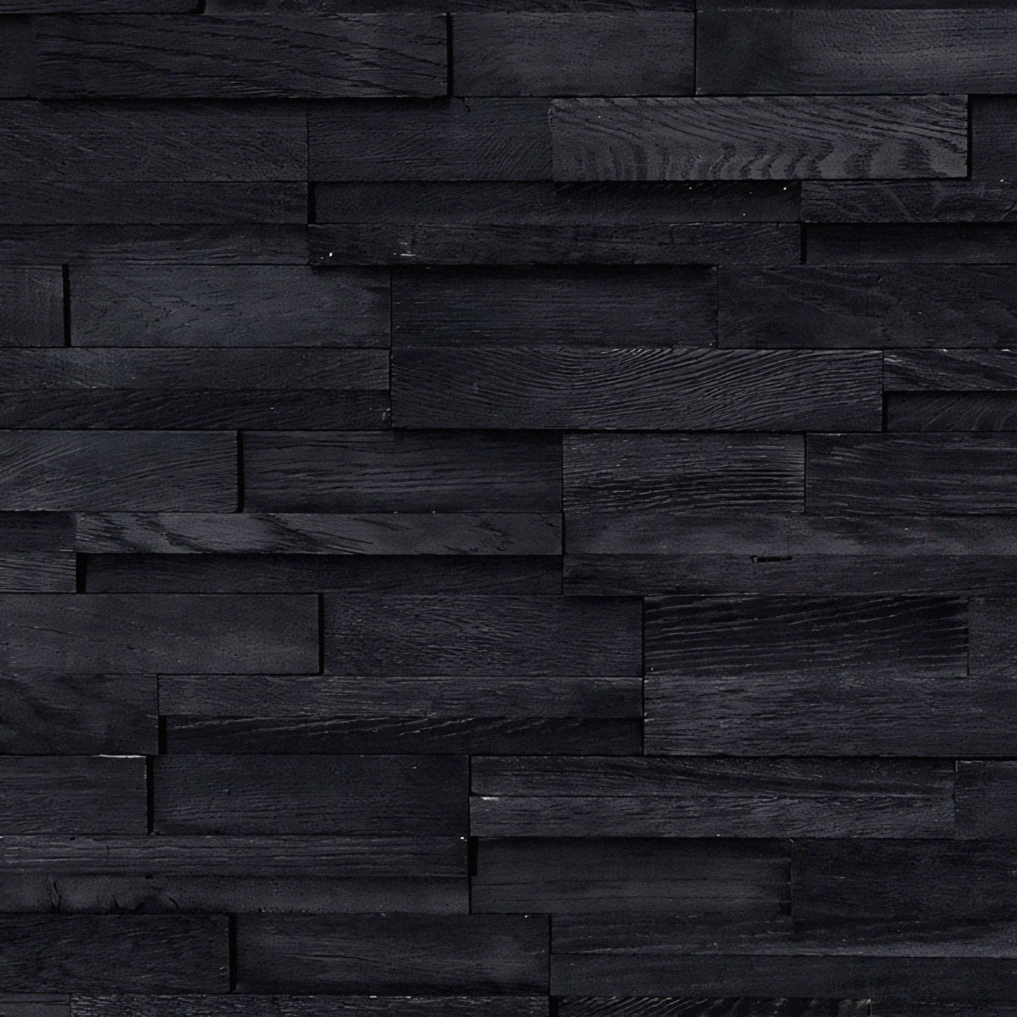 Ebony Oak 3D Stacked Wall Panels