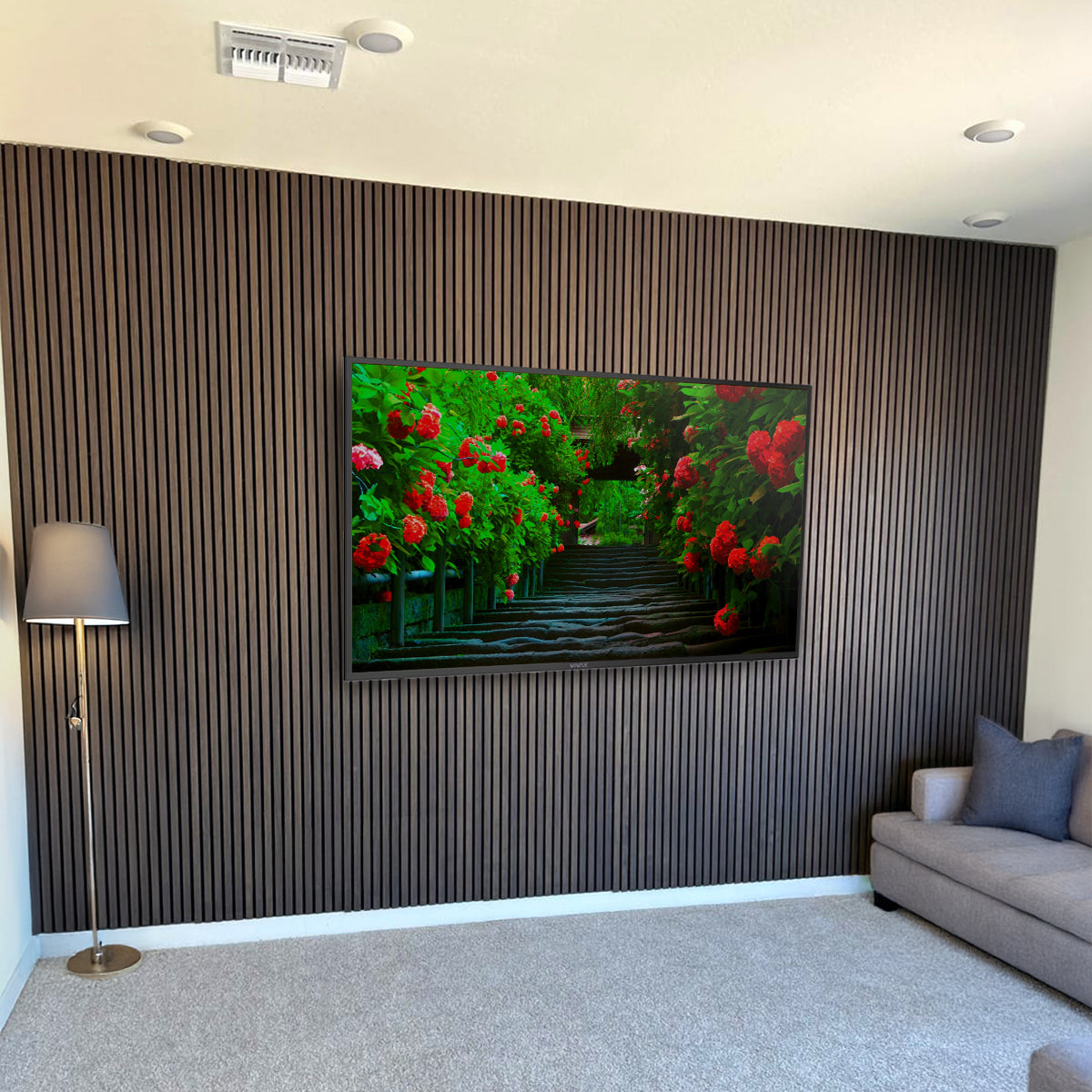 Toasted Walnut Acoustic Slat Panels