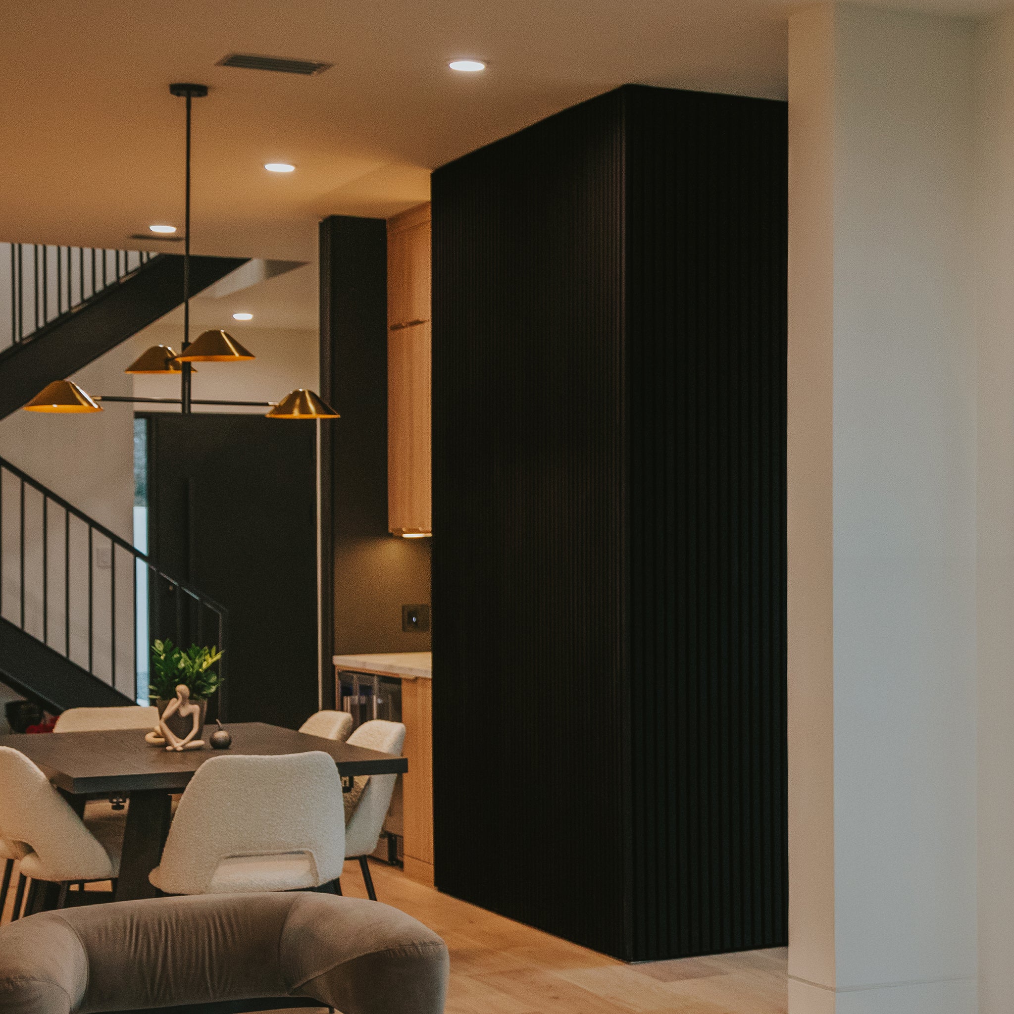 Noir White Oak Acoustic Slat Panels 94.5" Length