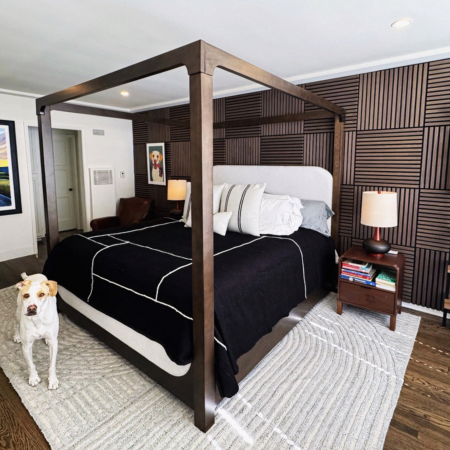 Toasted Walnut Acoustic Slat Tiles 23.6"