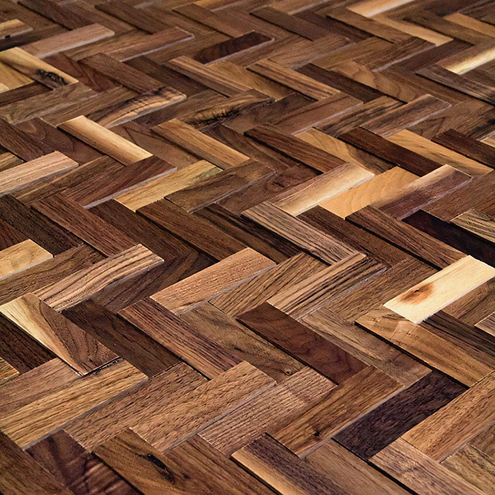 3D Herringbone Walnut