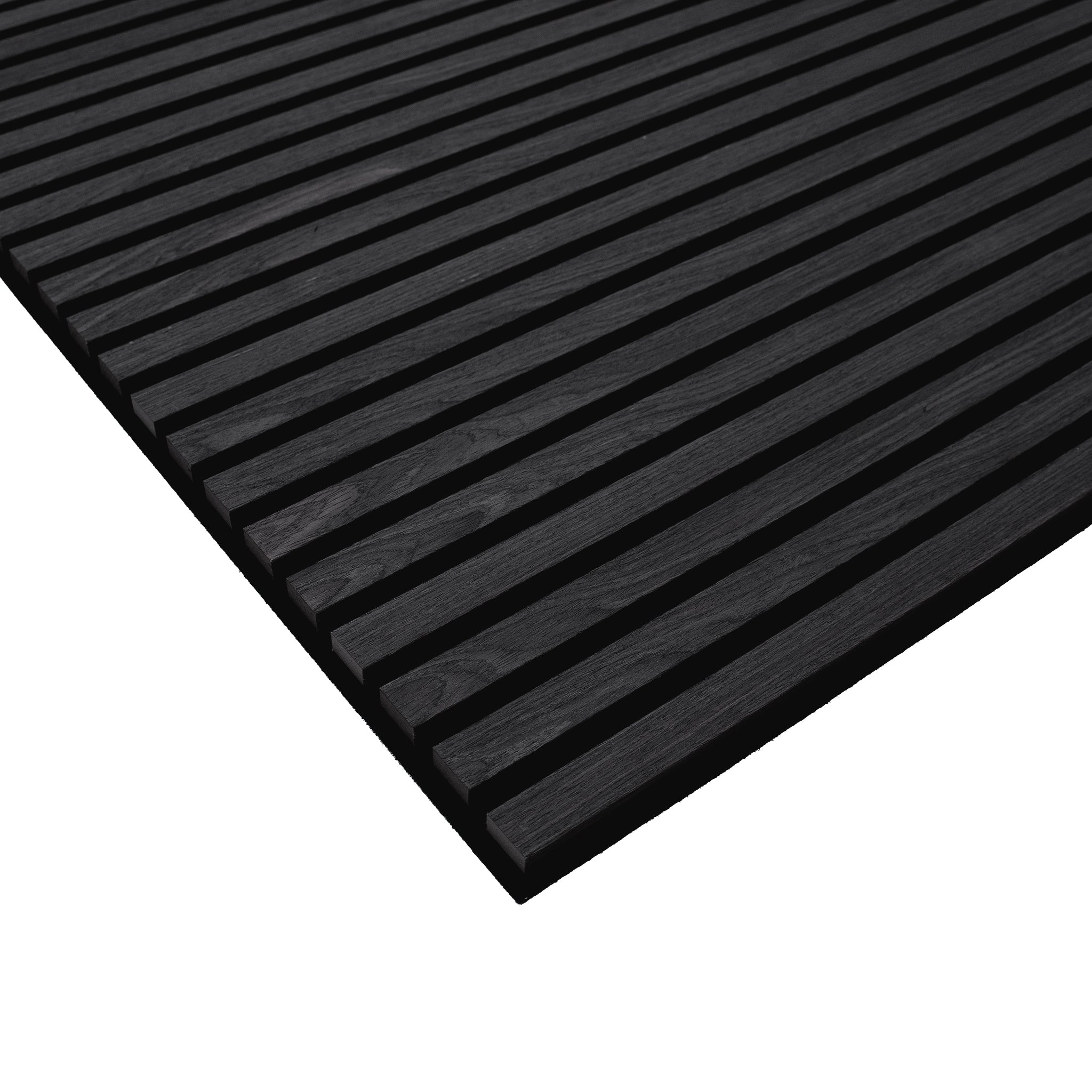 Graphite Oak Acoustic Slat Panels