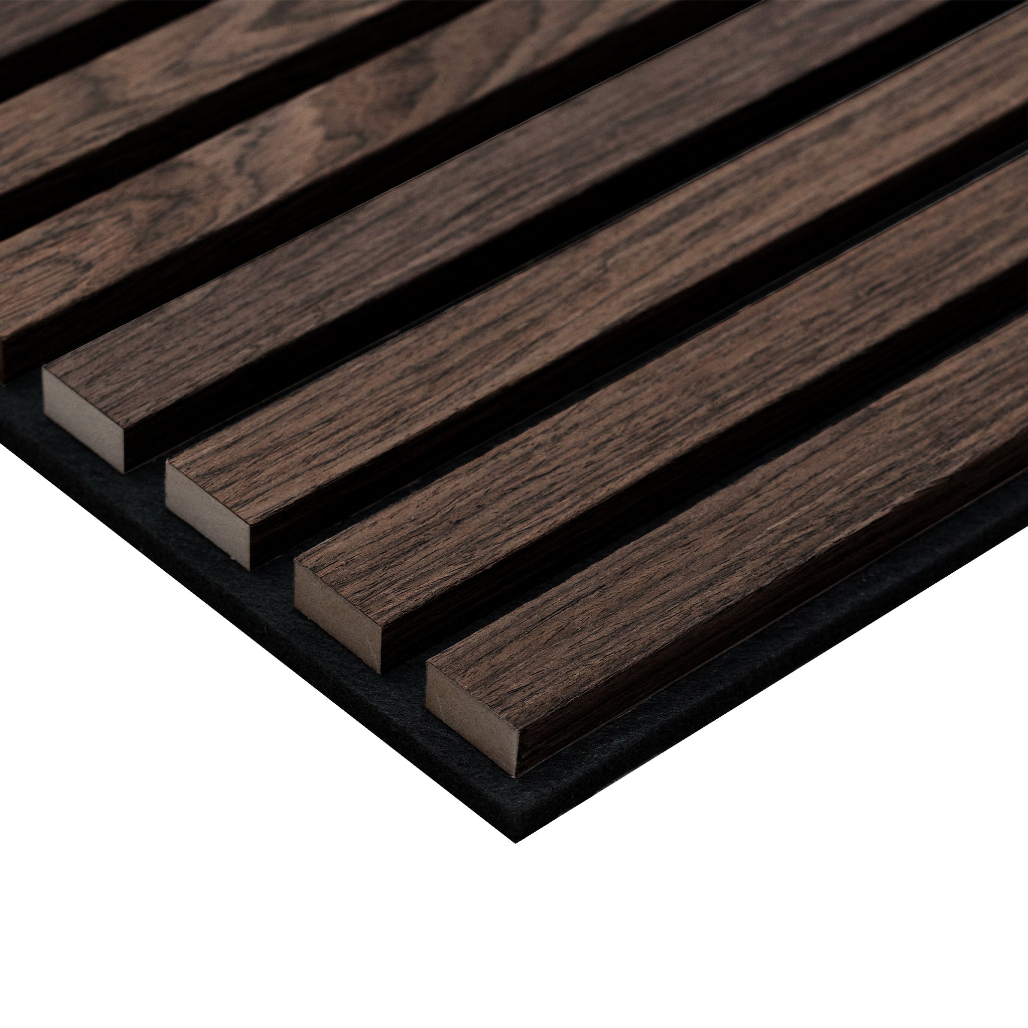 Dark Walnut Acoustic Slat Panels 108.25"