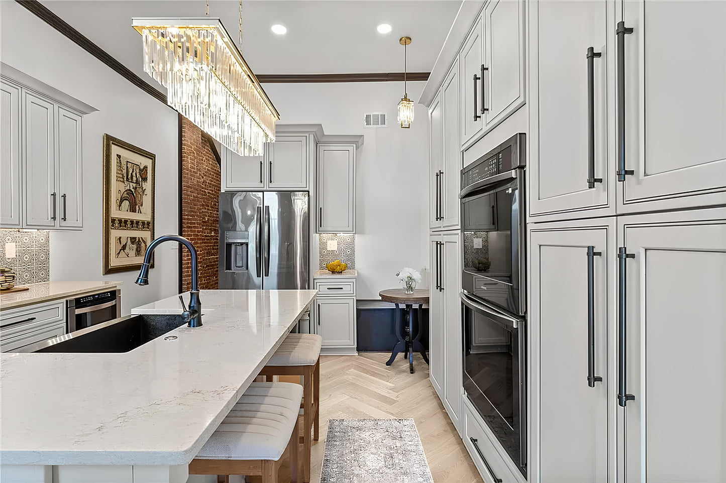 Chalet Herringbone White Oak