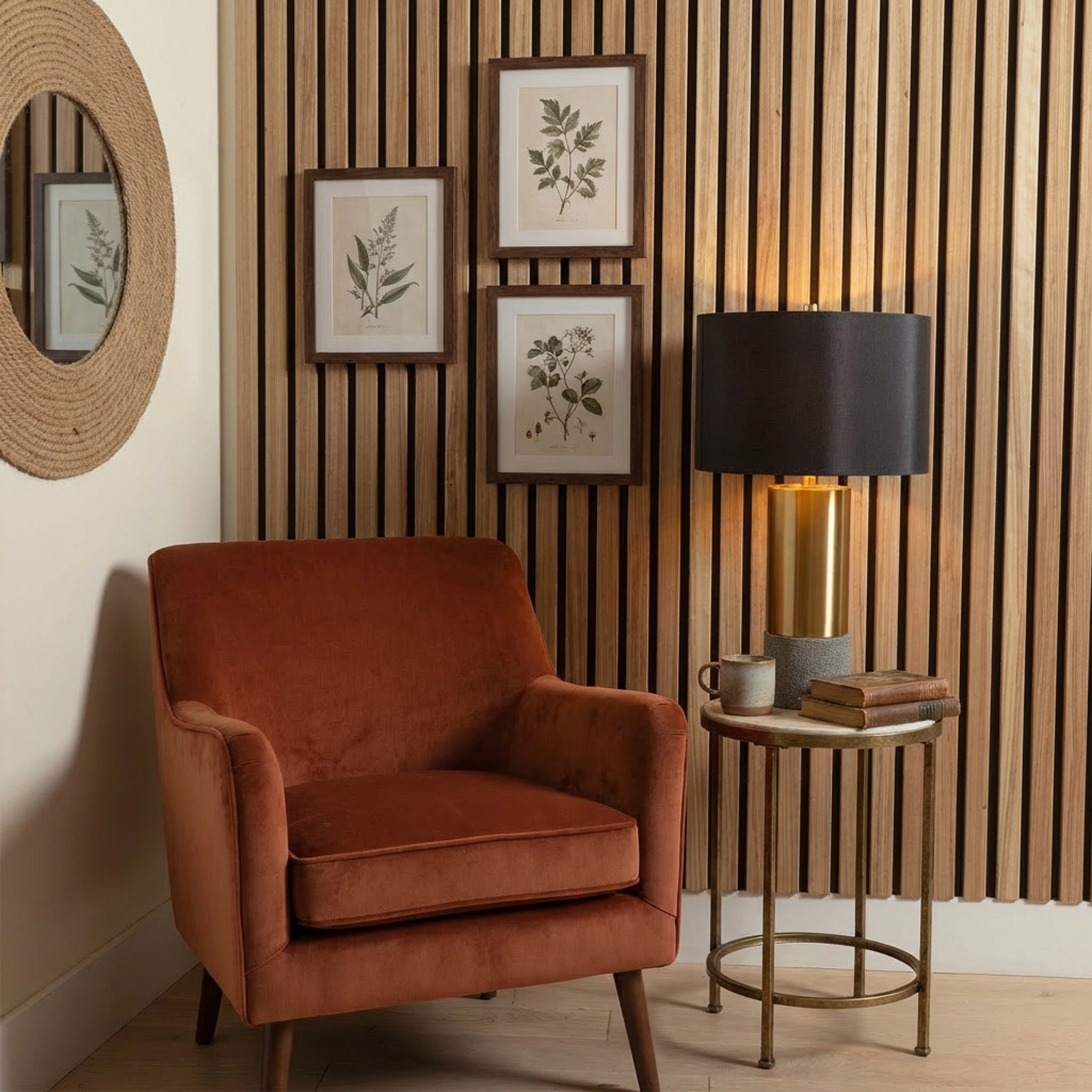 AFD Zebra Wood Extra Wide Acoustic Slat Panel