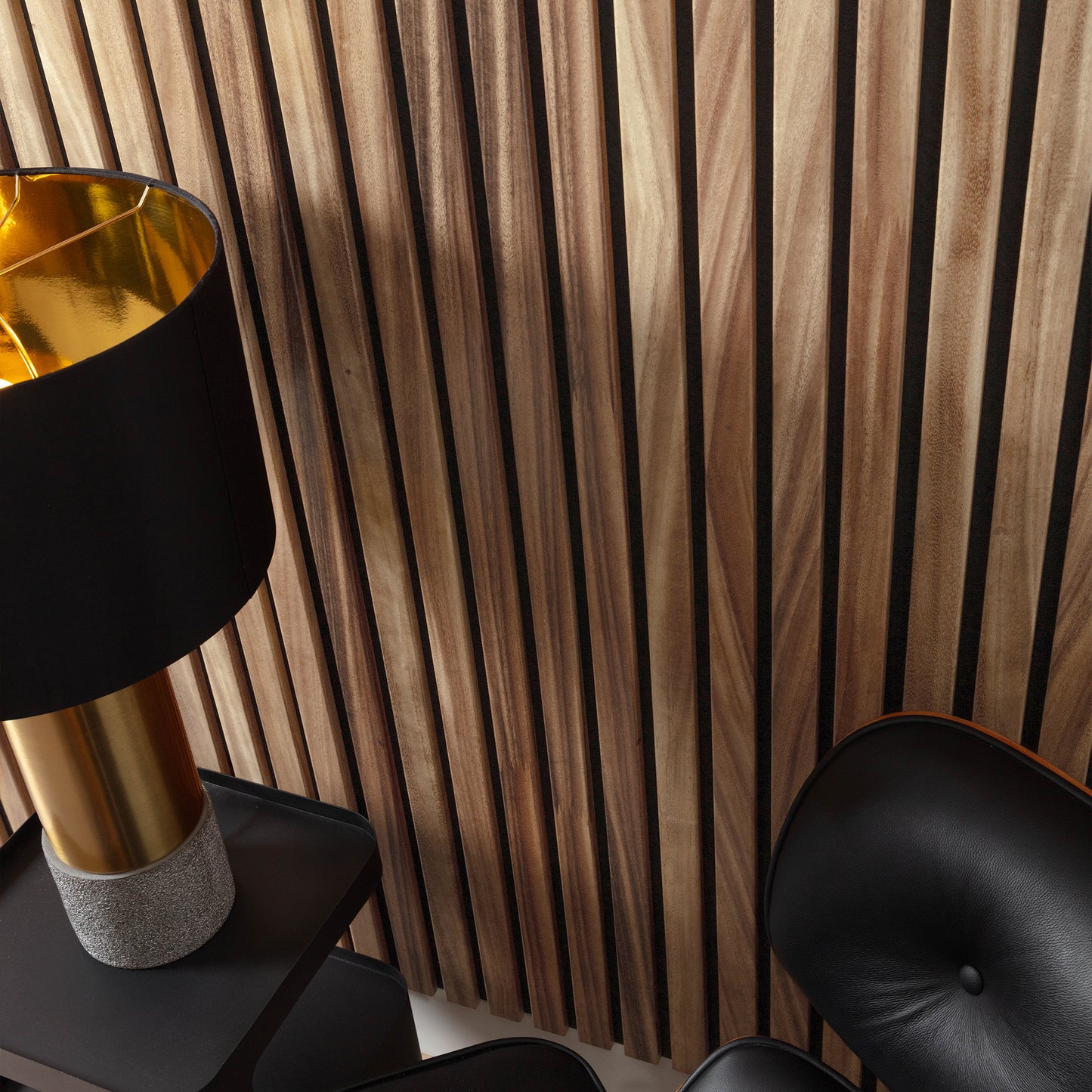 AFD South American Walnut Extra Wide Acoustic Slat Panel