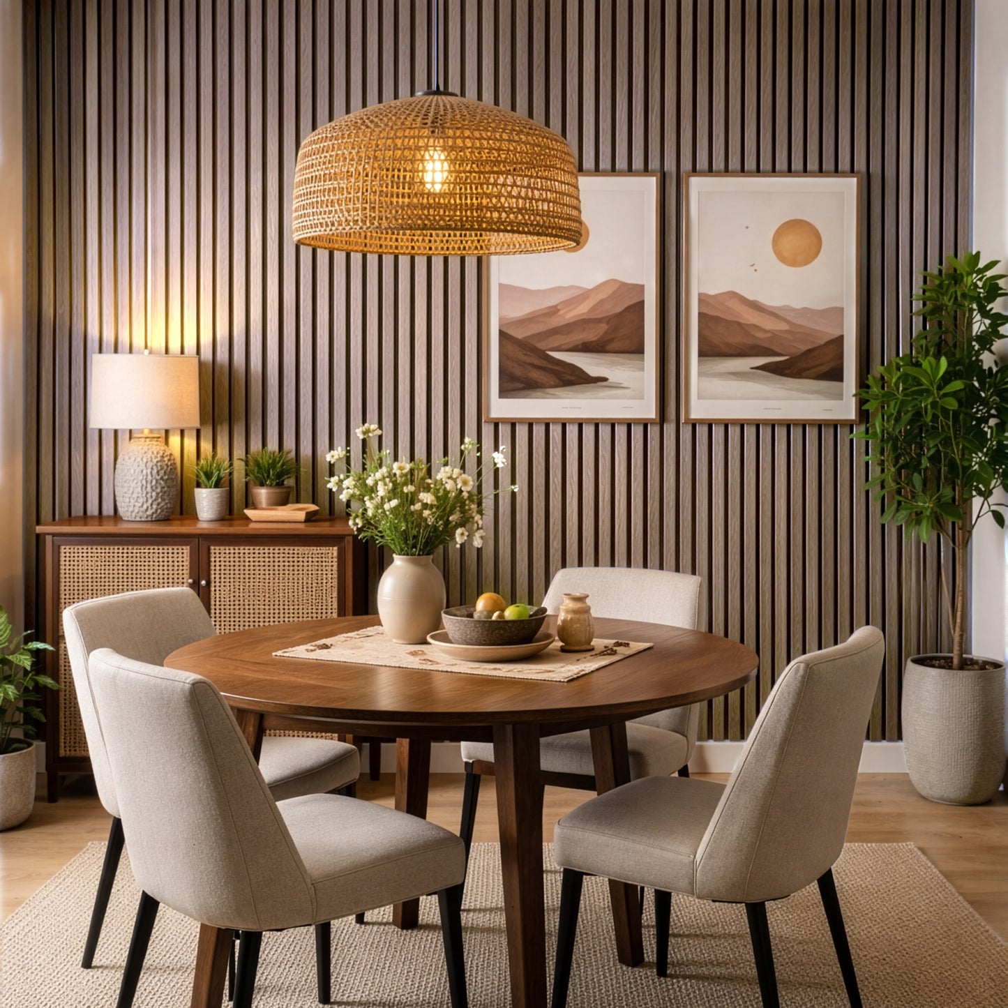 AFD Black Walnut Extra Wide Acoustic Slat Panels
