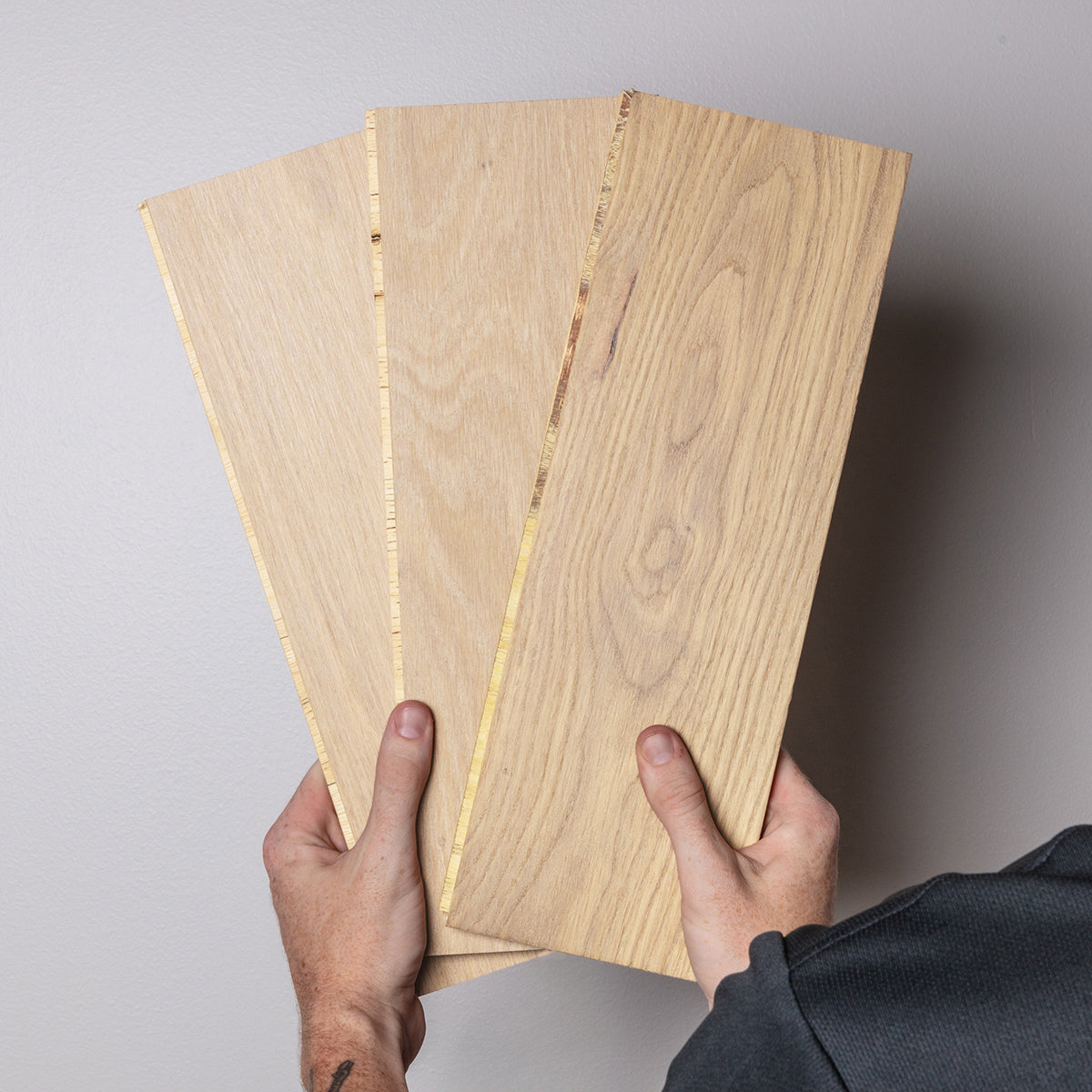 Chalet Herringbone White Oak Sample