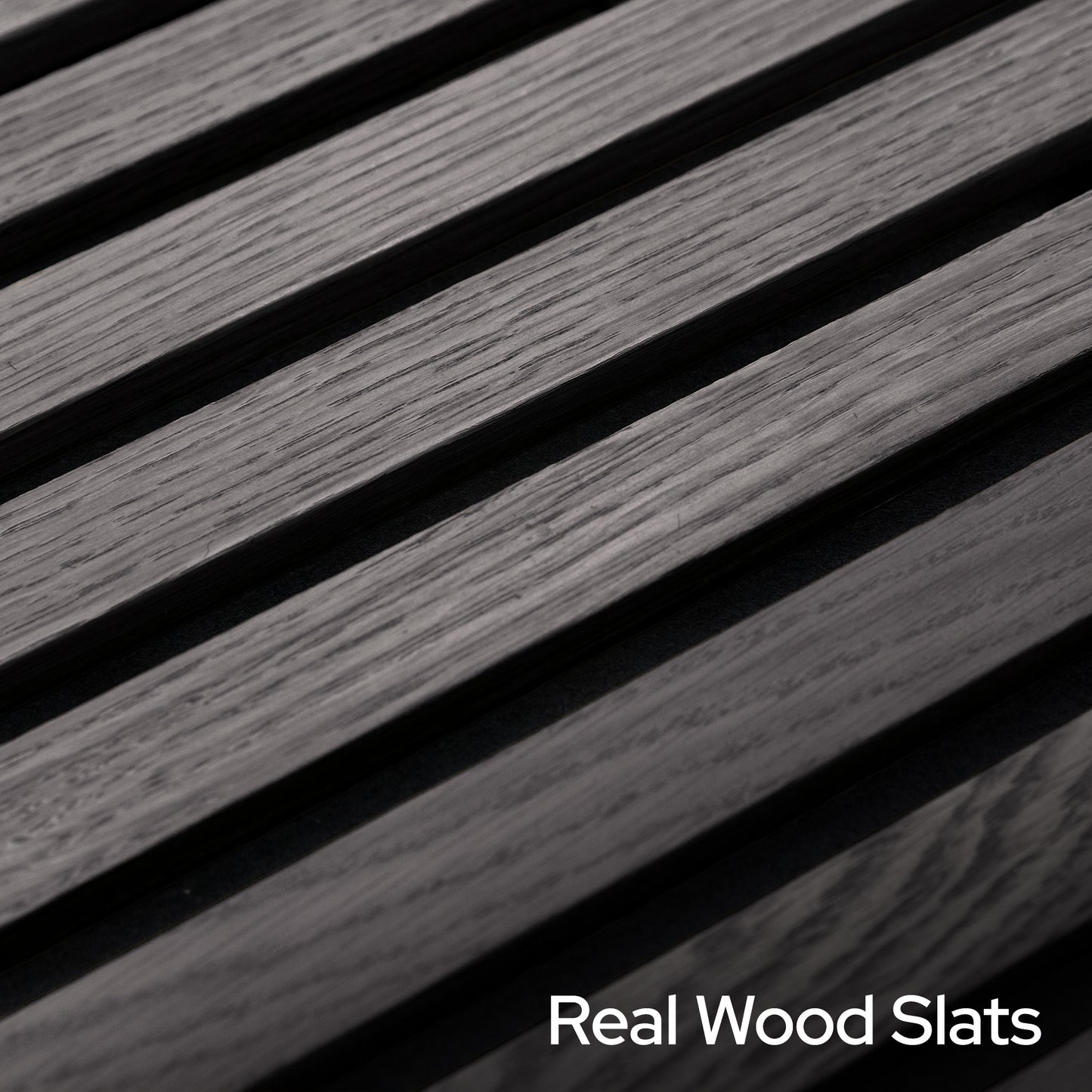 Cinder Oak Acoustic Slat Panels
