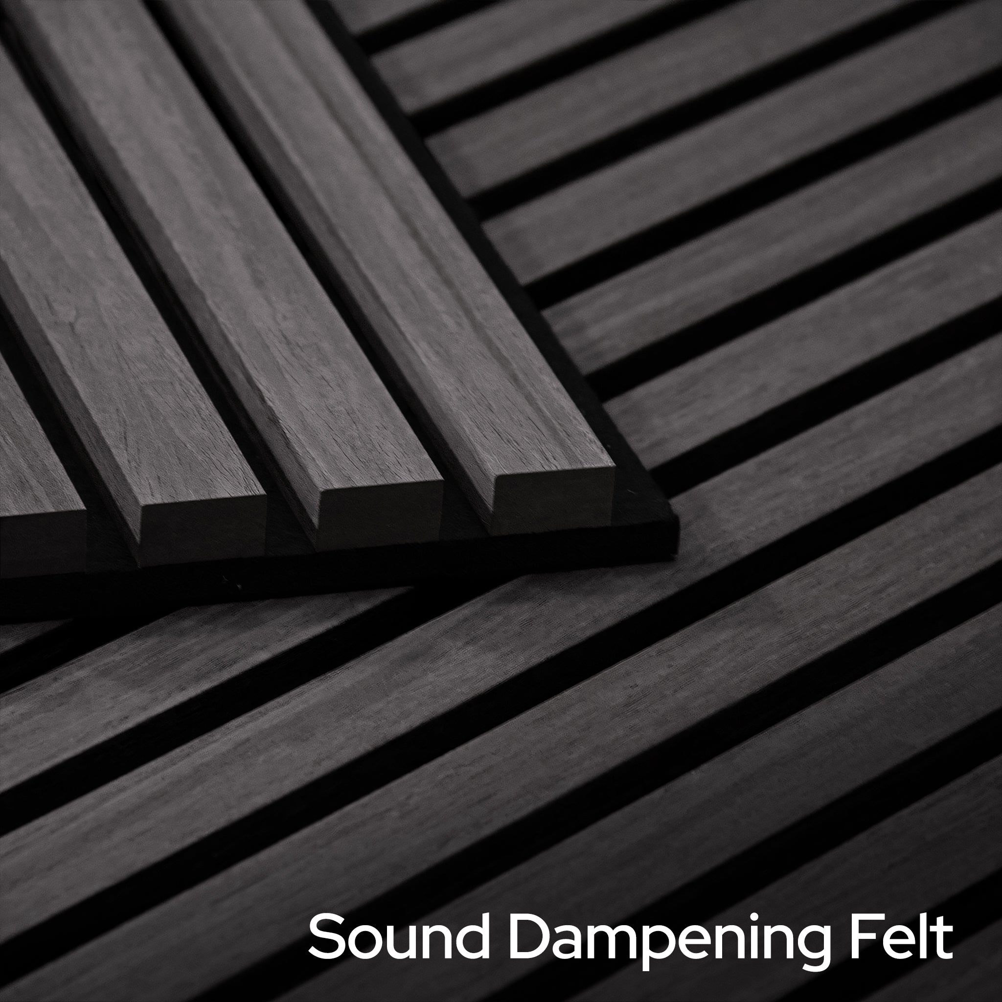 Cinder Oak Acoustic Slat Panels