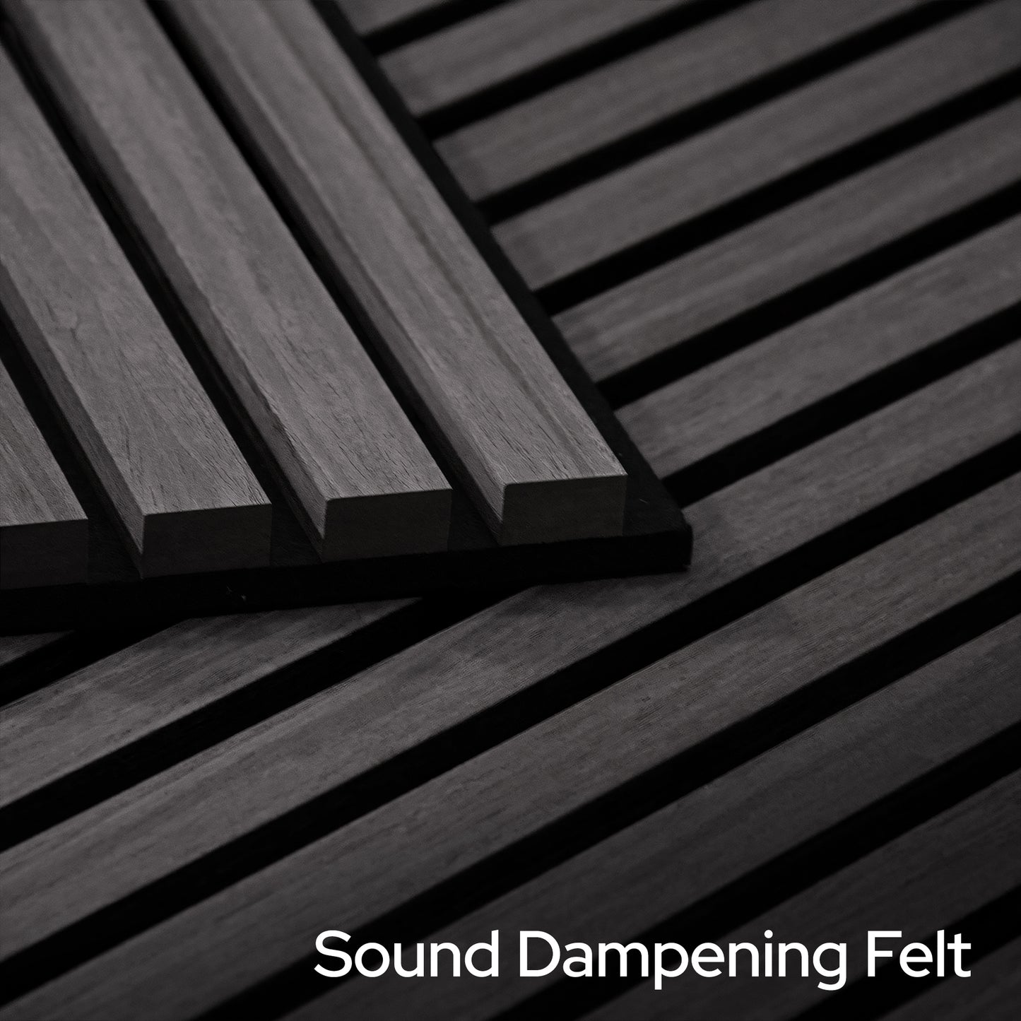 Cinder Oak Acoustic Slat Panels