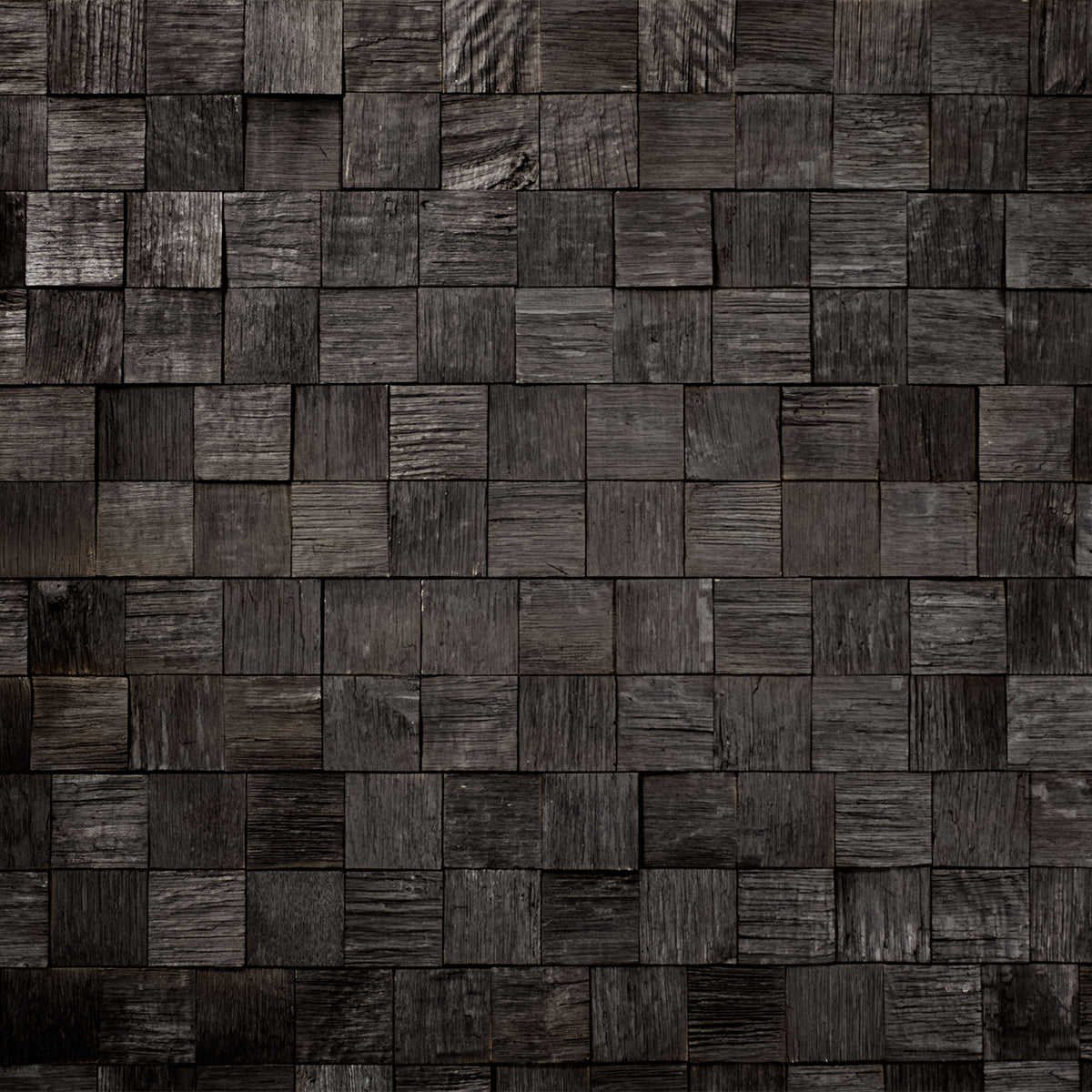 Ebony Oak 3D Block Wall Panels