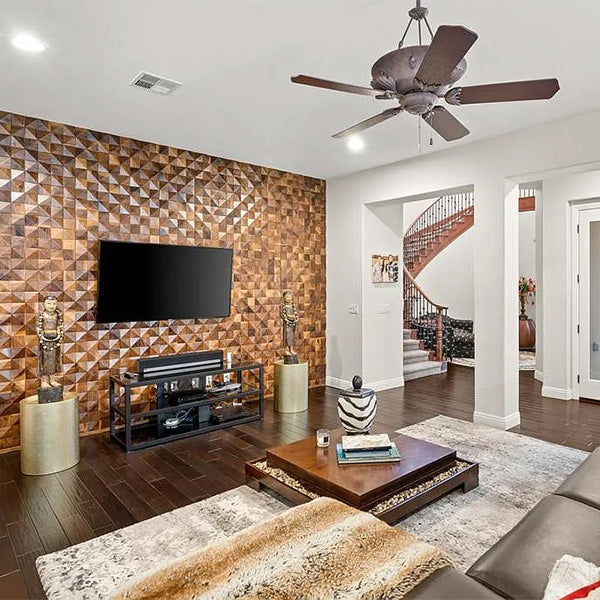 3D Diamond Natural Walnut