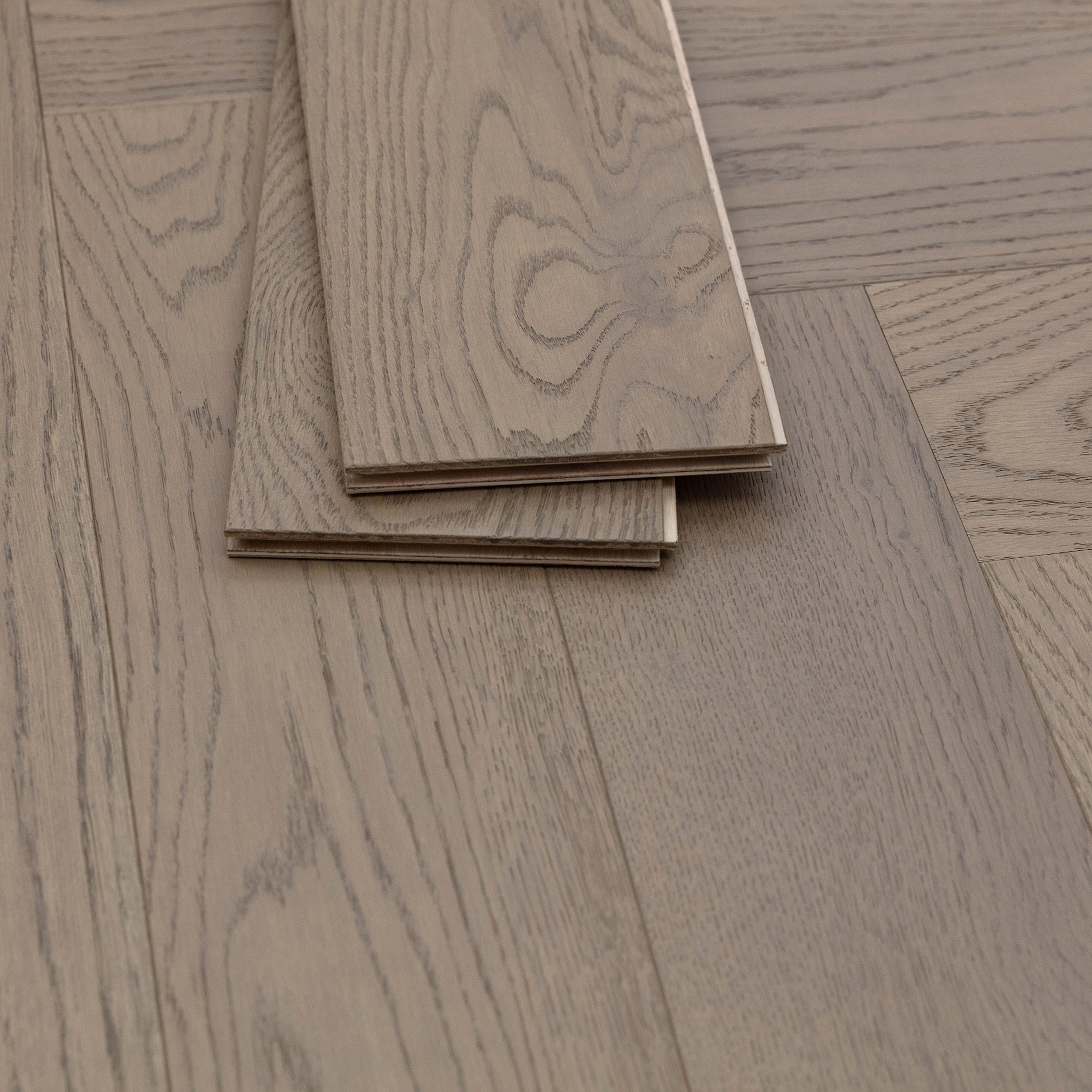 Driftwood Herringbone White Oak