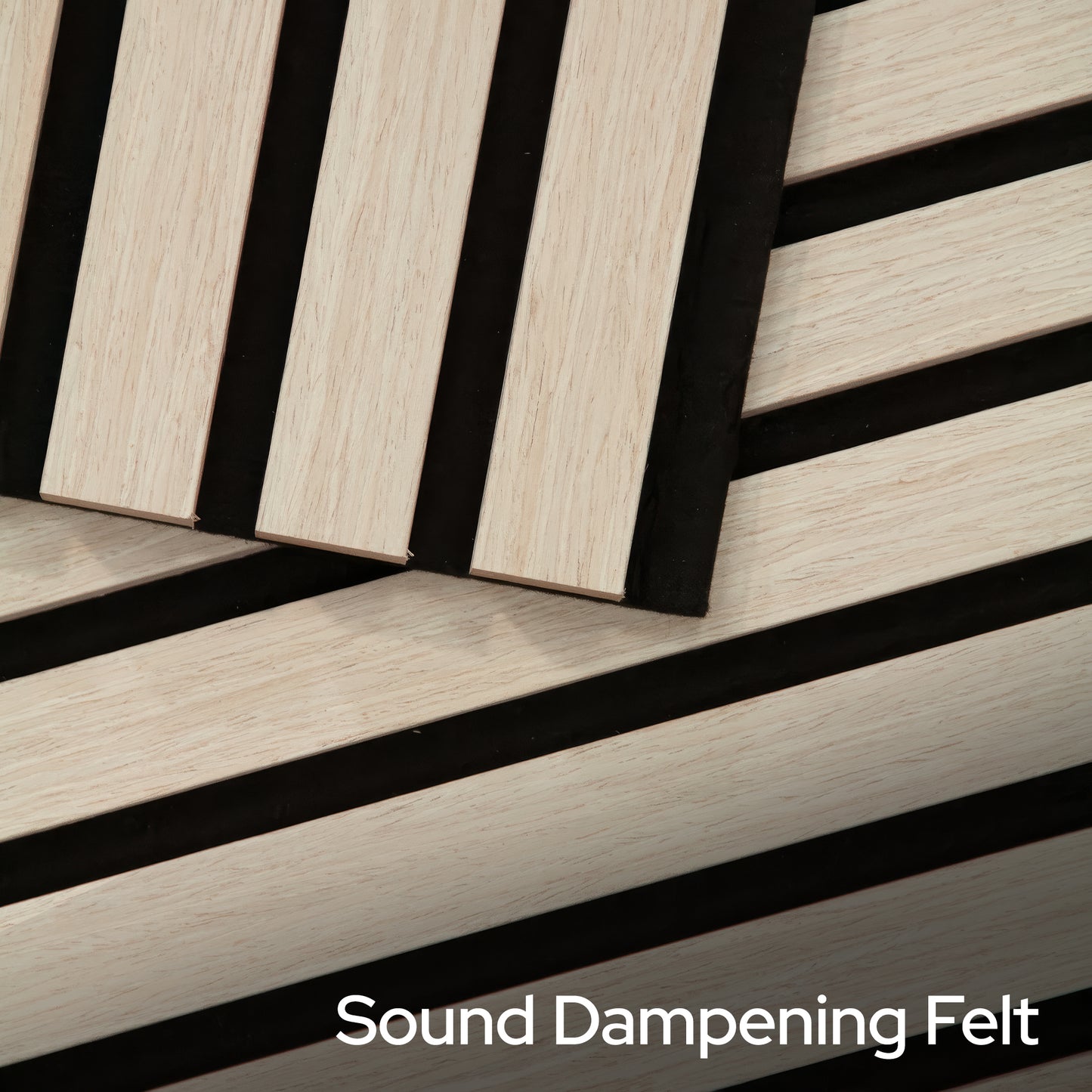 Garrison Natural Oak Acoustic Slat Panels