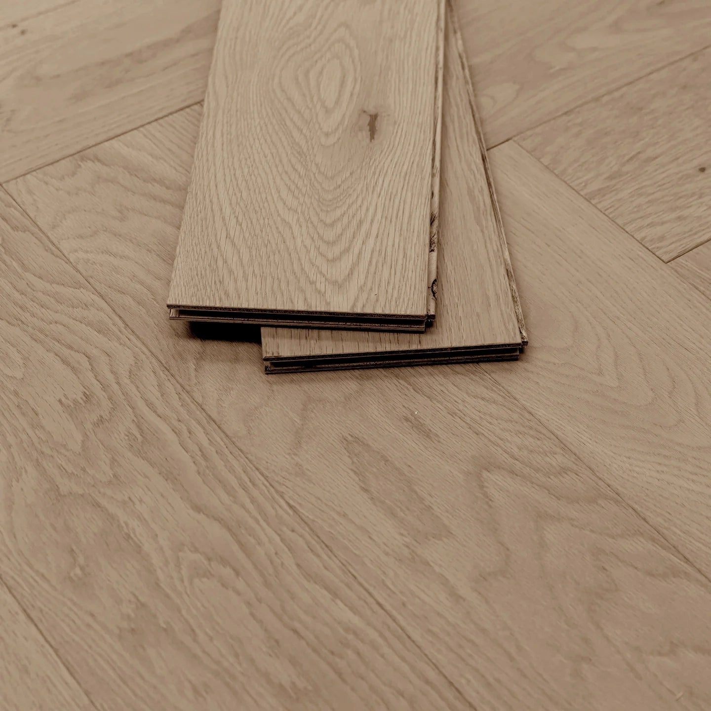 Coastal Herringbone White Oak
