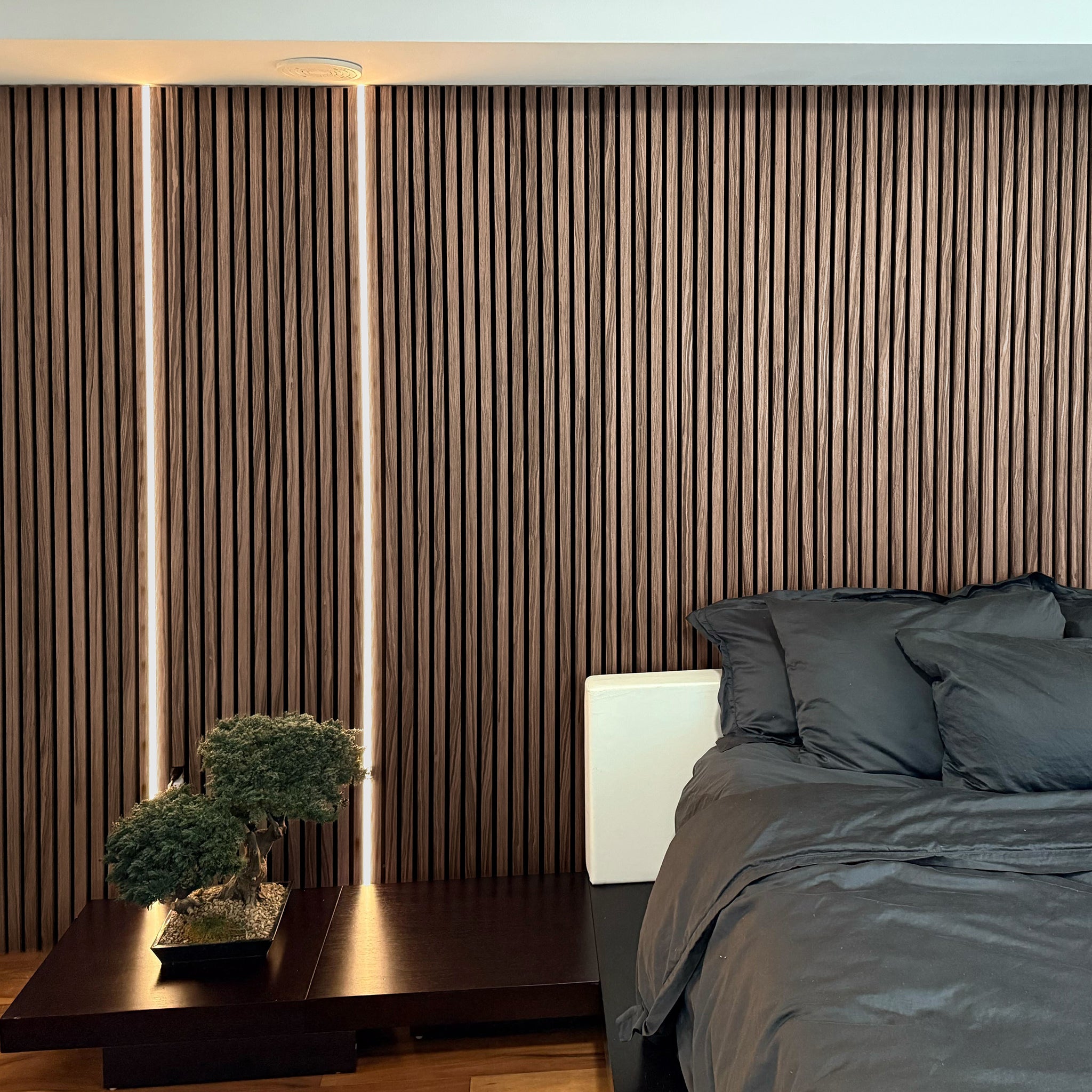 Sandal Walnut Acoustic Slat Panels 118" Length
