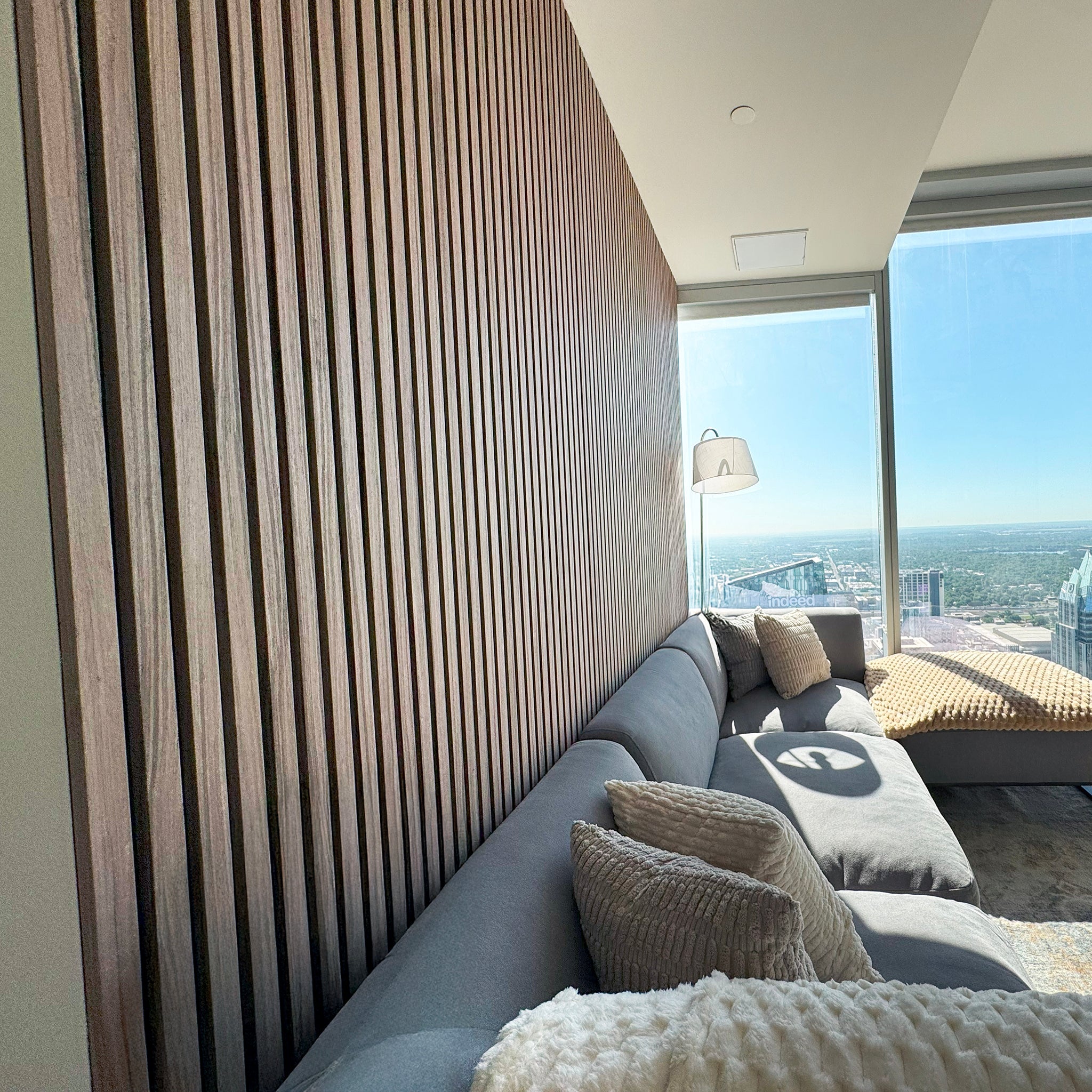 Sandal Walnut Acoustic Slat Panels 118" Length