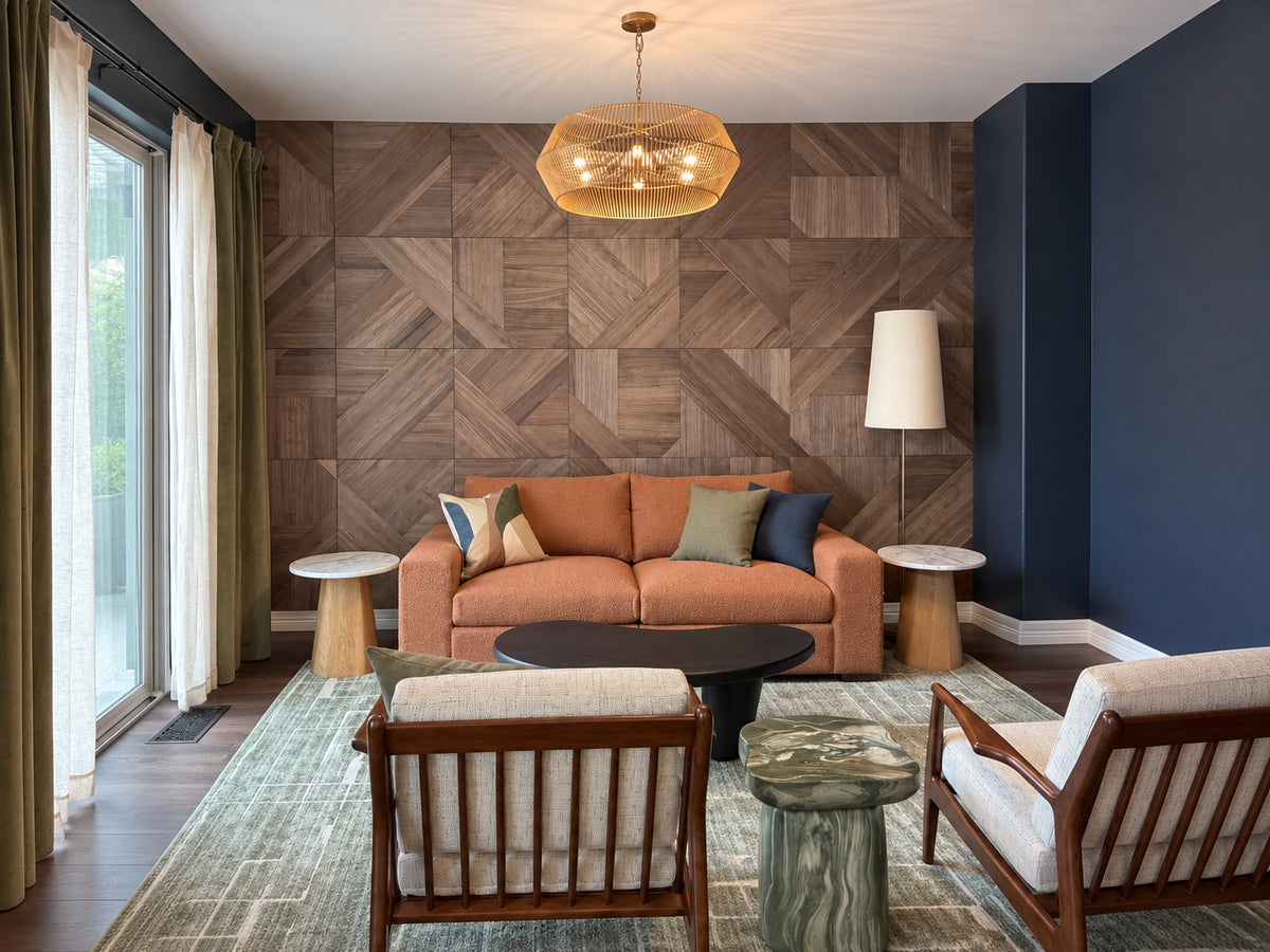 Natural Walnut Forma Wood Tiles
