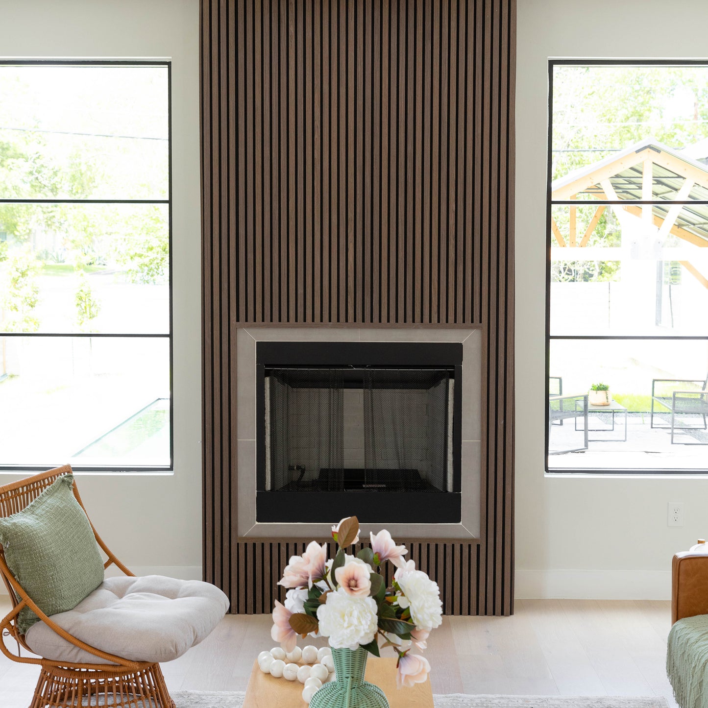 Toasted Walnut Acoustic Slat Panels