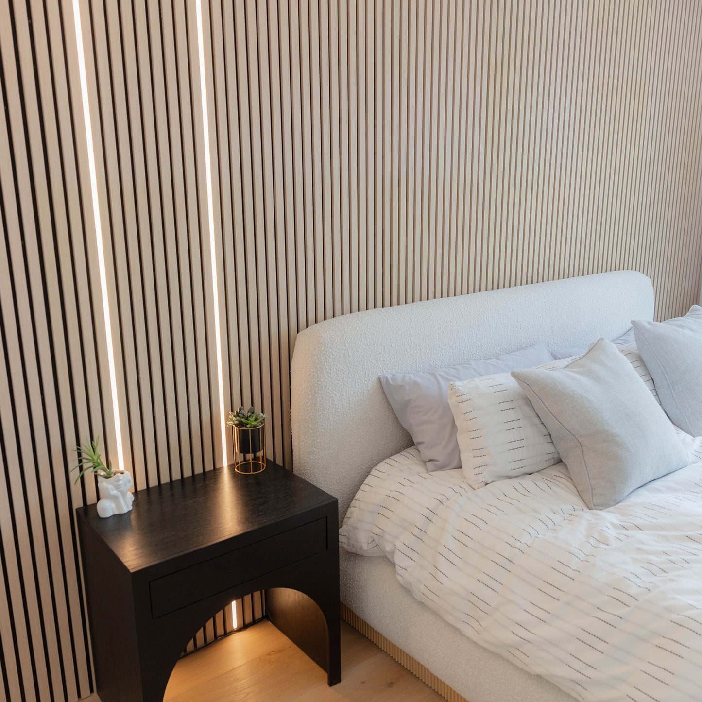 Parchment Oak Acoustic Slat Panels
