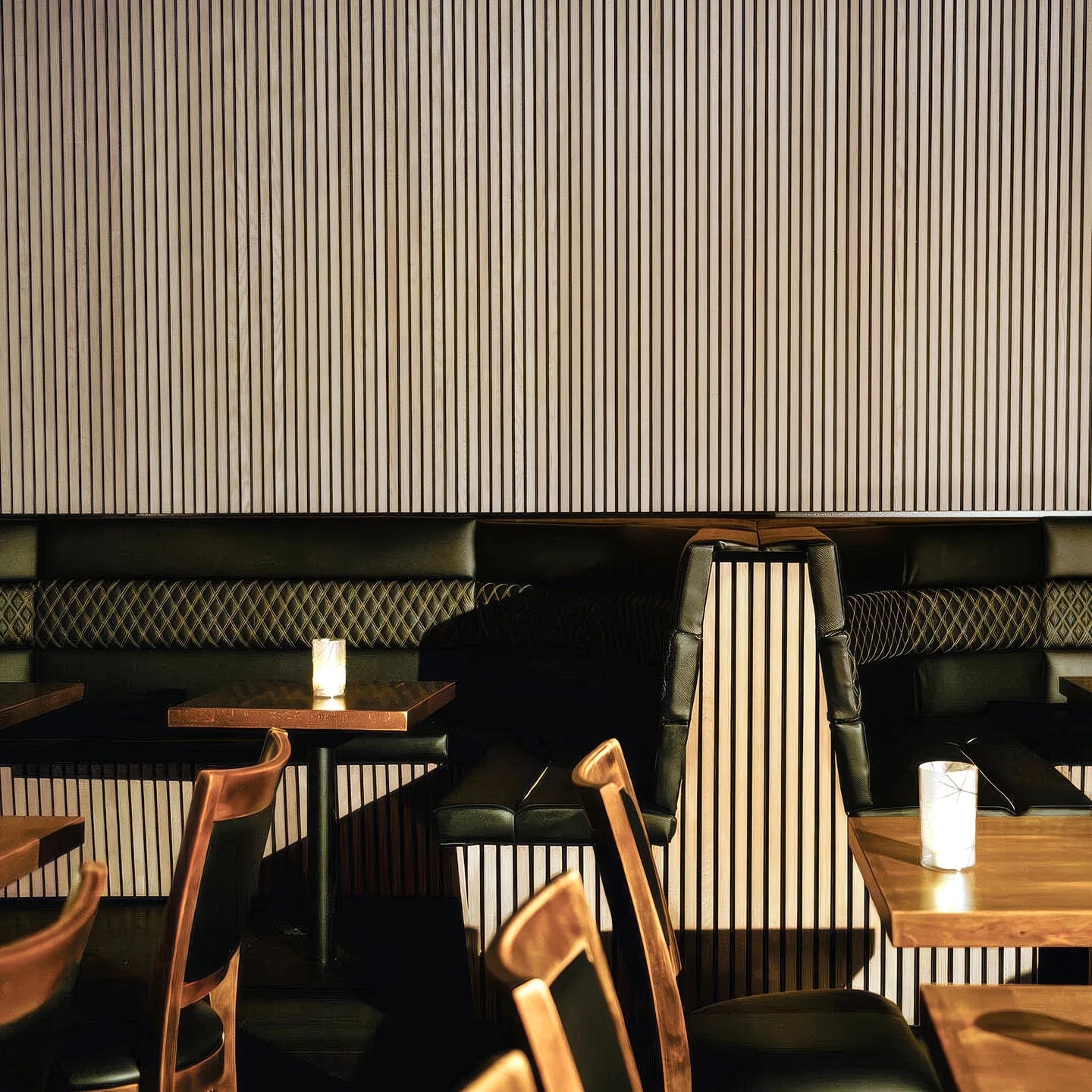 Raw Natural Oak Acoustic Slat Panels 120"