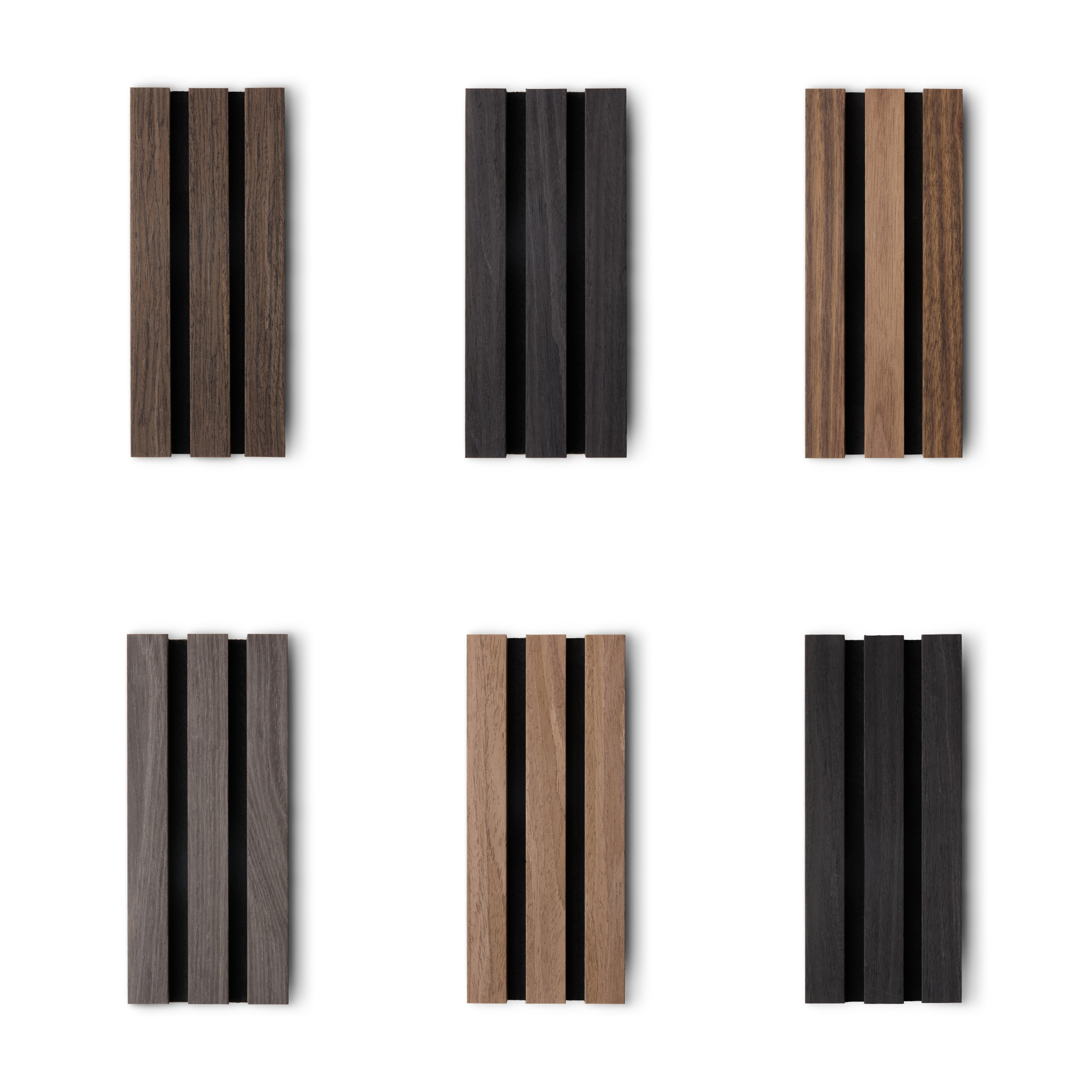 Deep Tones Acoustic Slat Panel Sample Kit