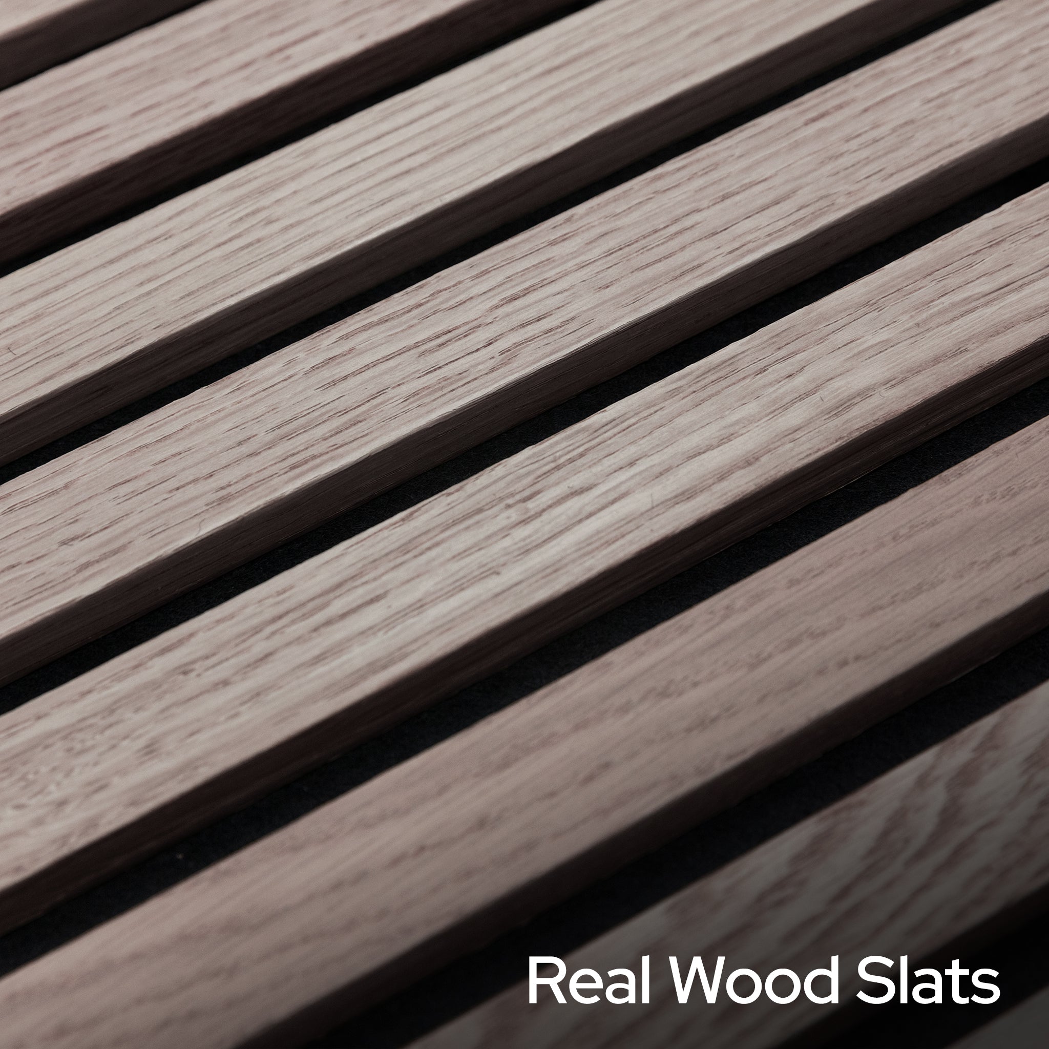 Leather Oak Acoustic Slat Panels