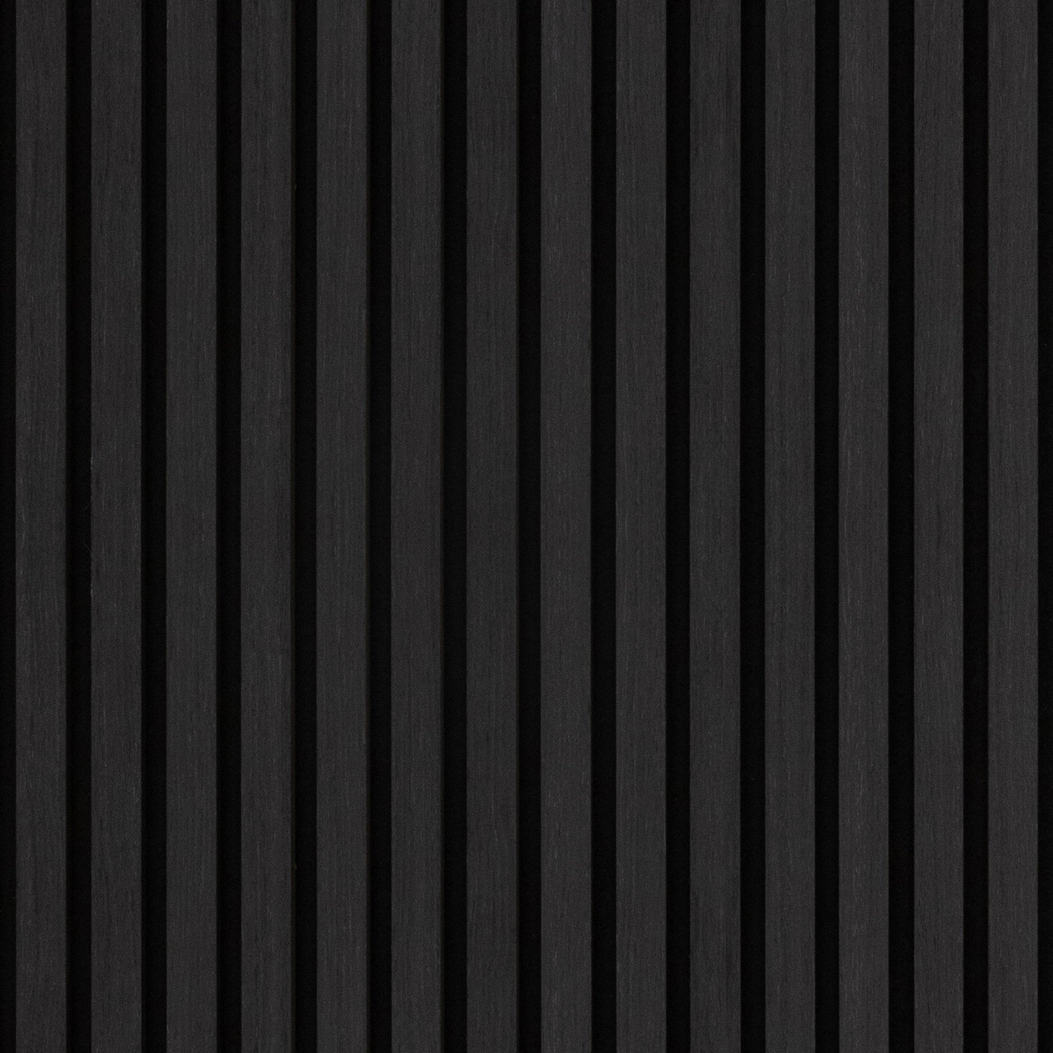 Luxury Black Oak Acoustic Slat Panels 108.2" Length