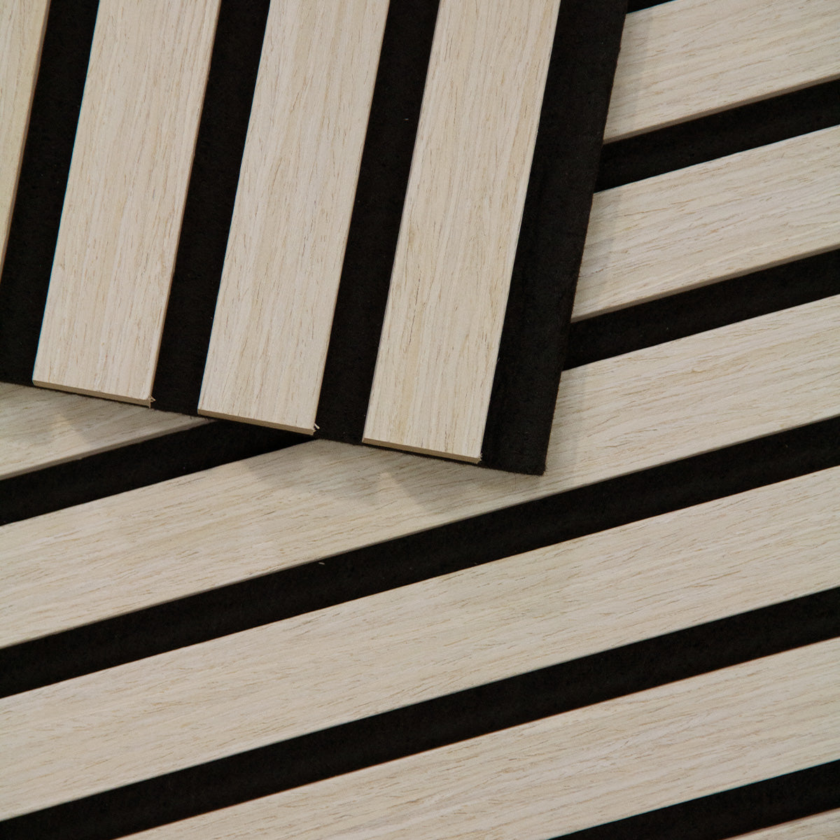 Natural Oak Acoustic Slat Panels 108.25"