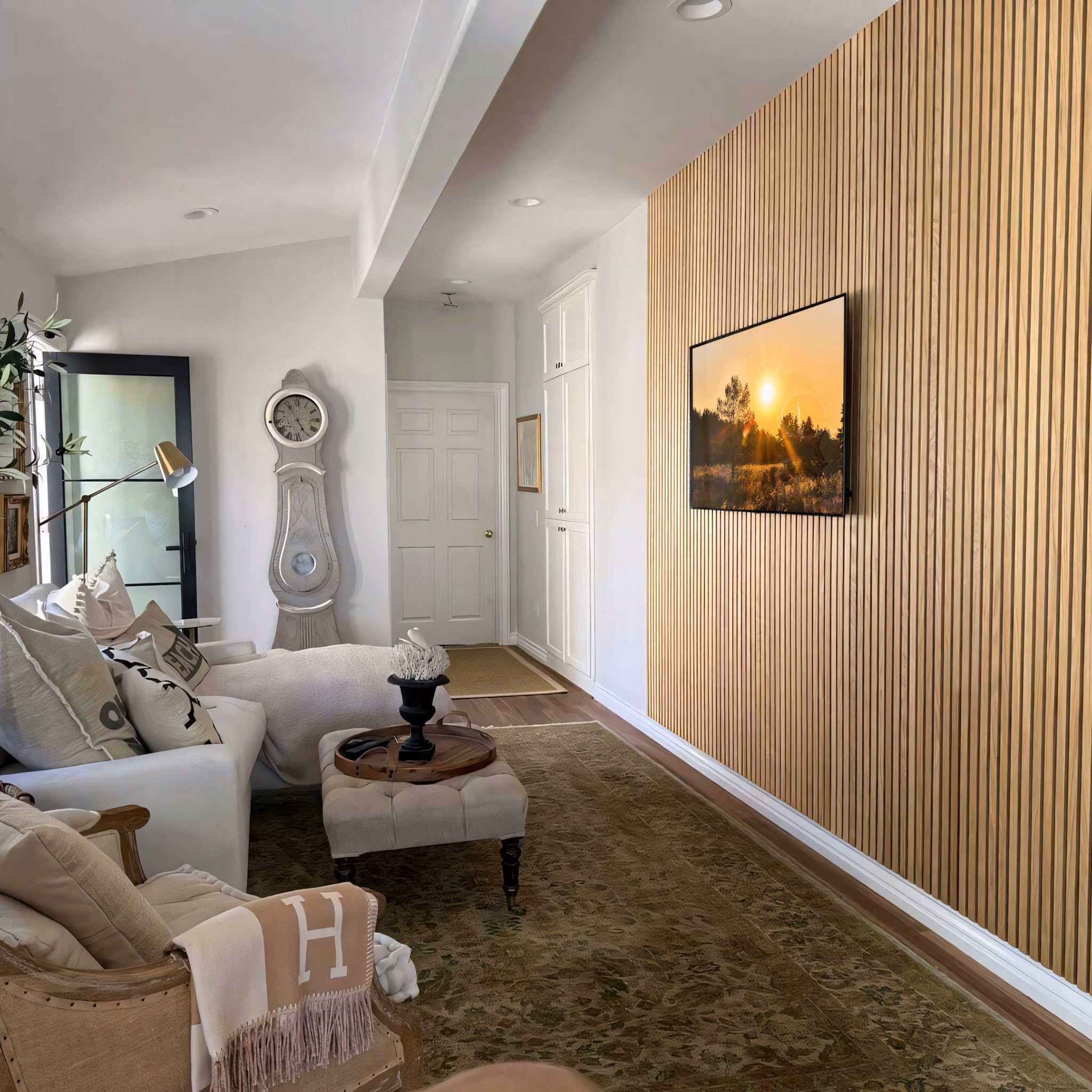 Natural Oak Acoustic Slat Panels 94.5" Length