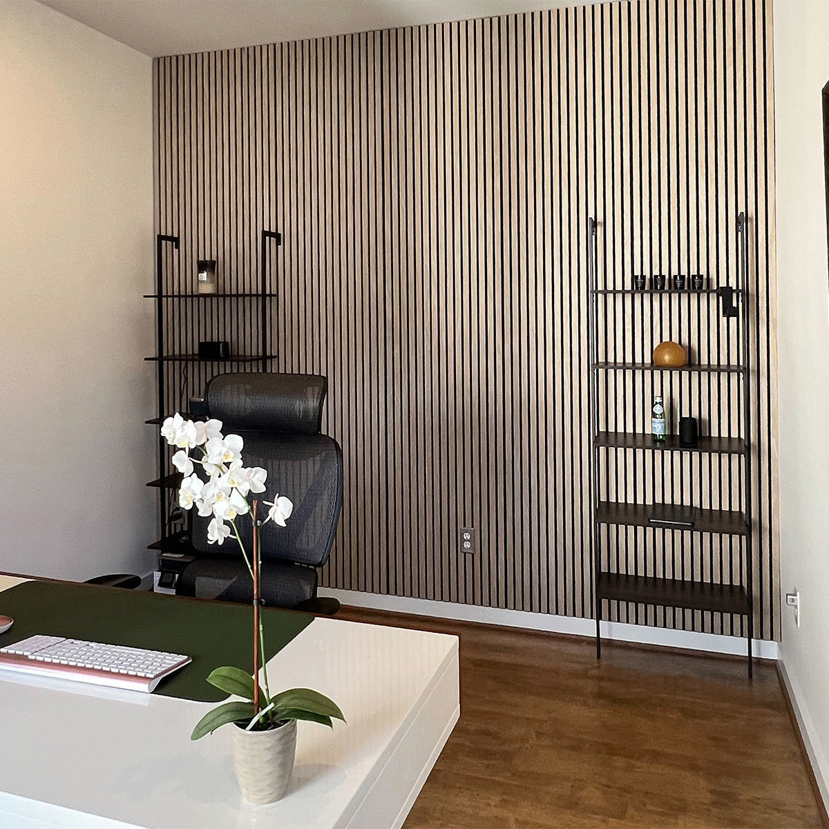 Natural Oak Acoustic Slat Panels 108.25"