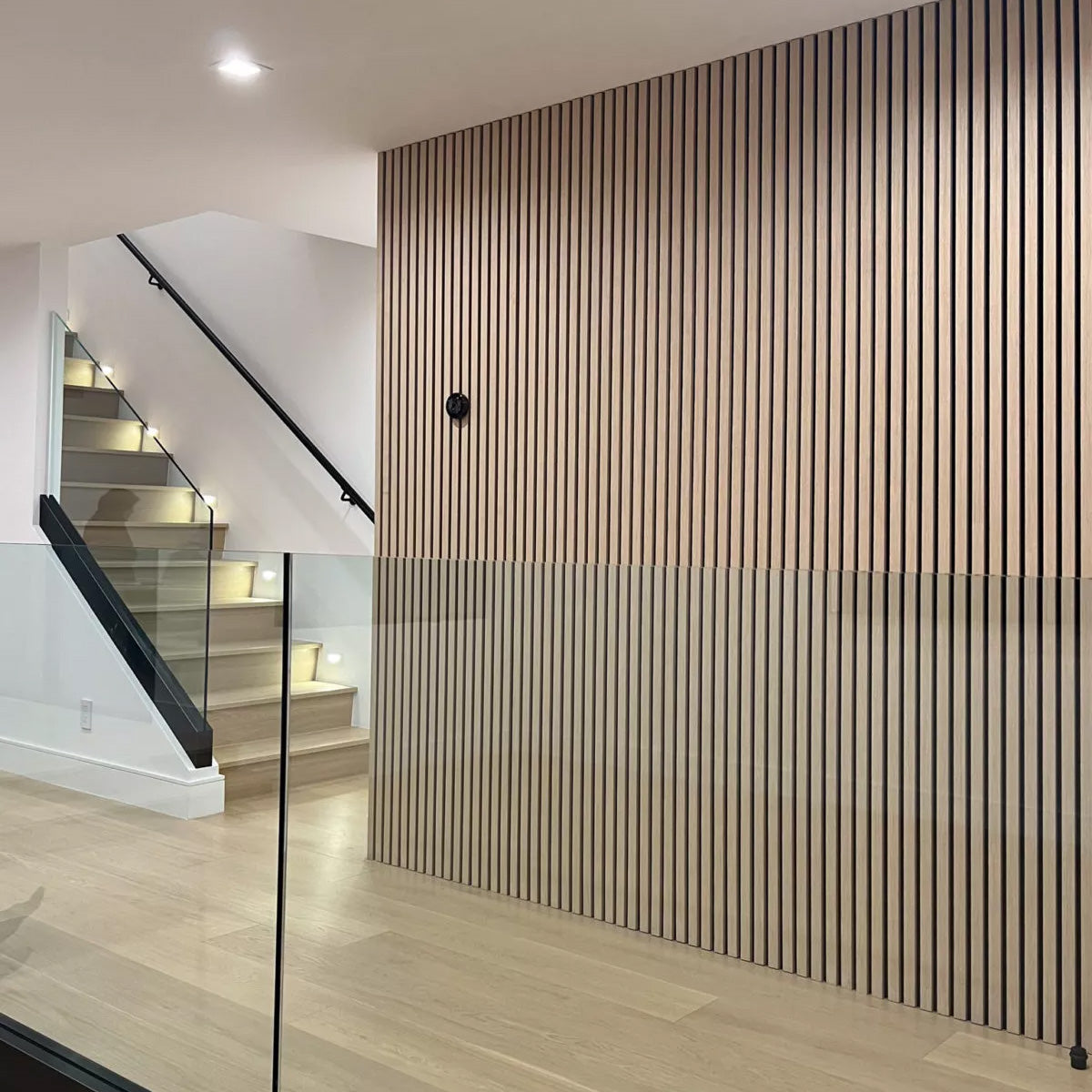 Natural Oak Acoustic Slat Panels 108.25"